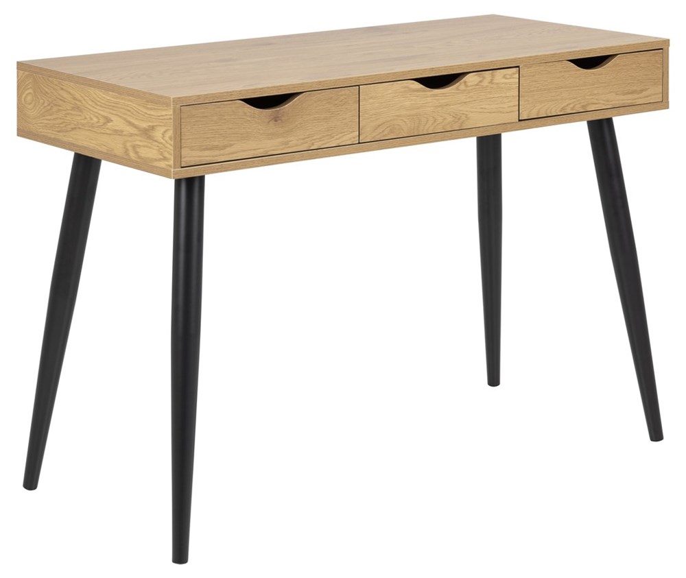 Nordic Home - Molly Skrivbord Ek/Svart 110cm - Beige