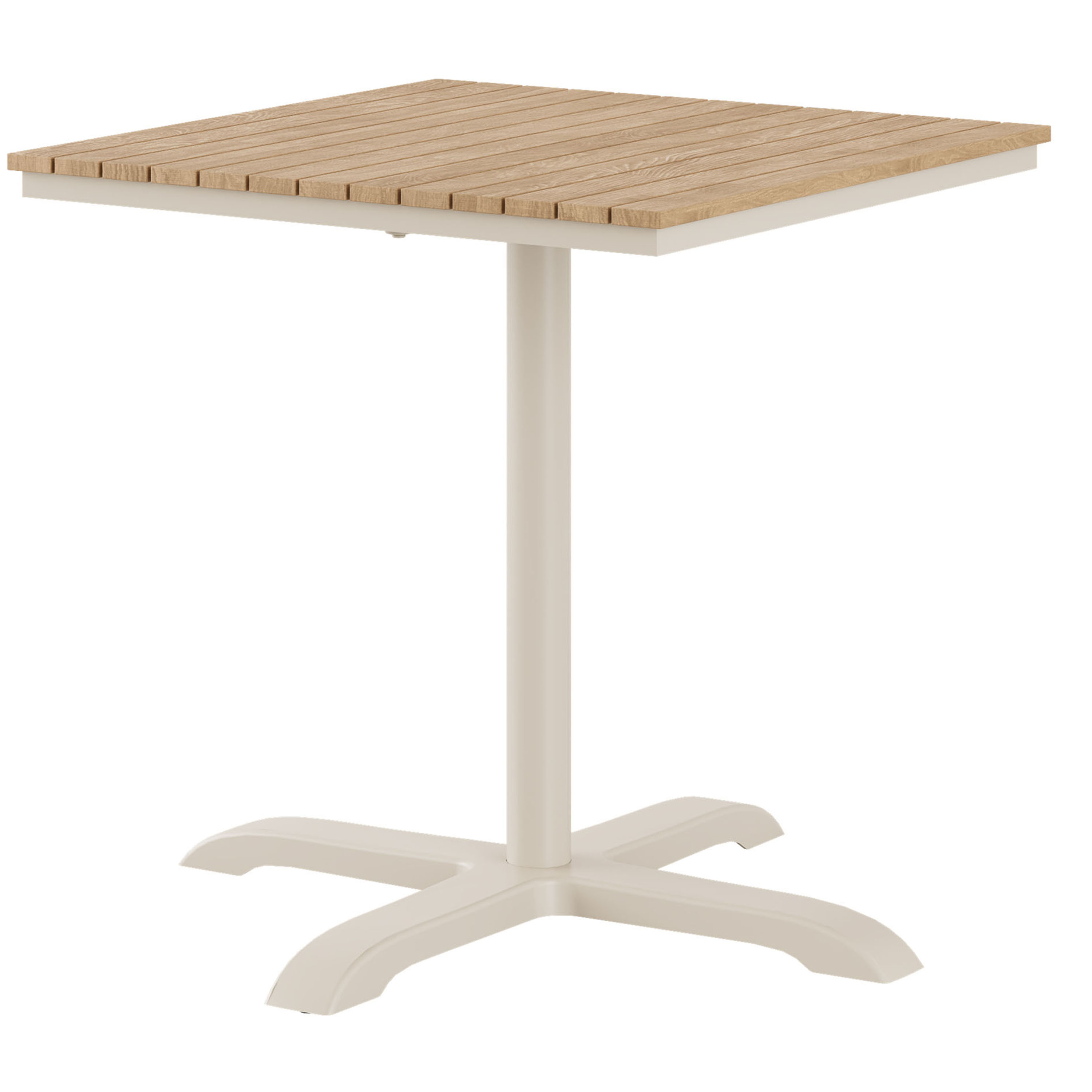 Mood Bistrotisch Sandy Grey/Teak 70x70