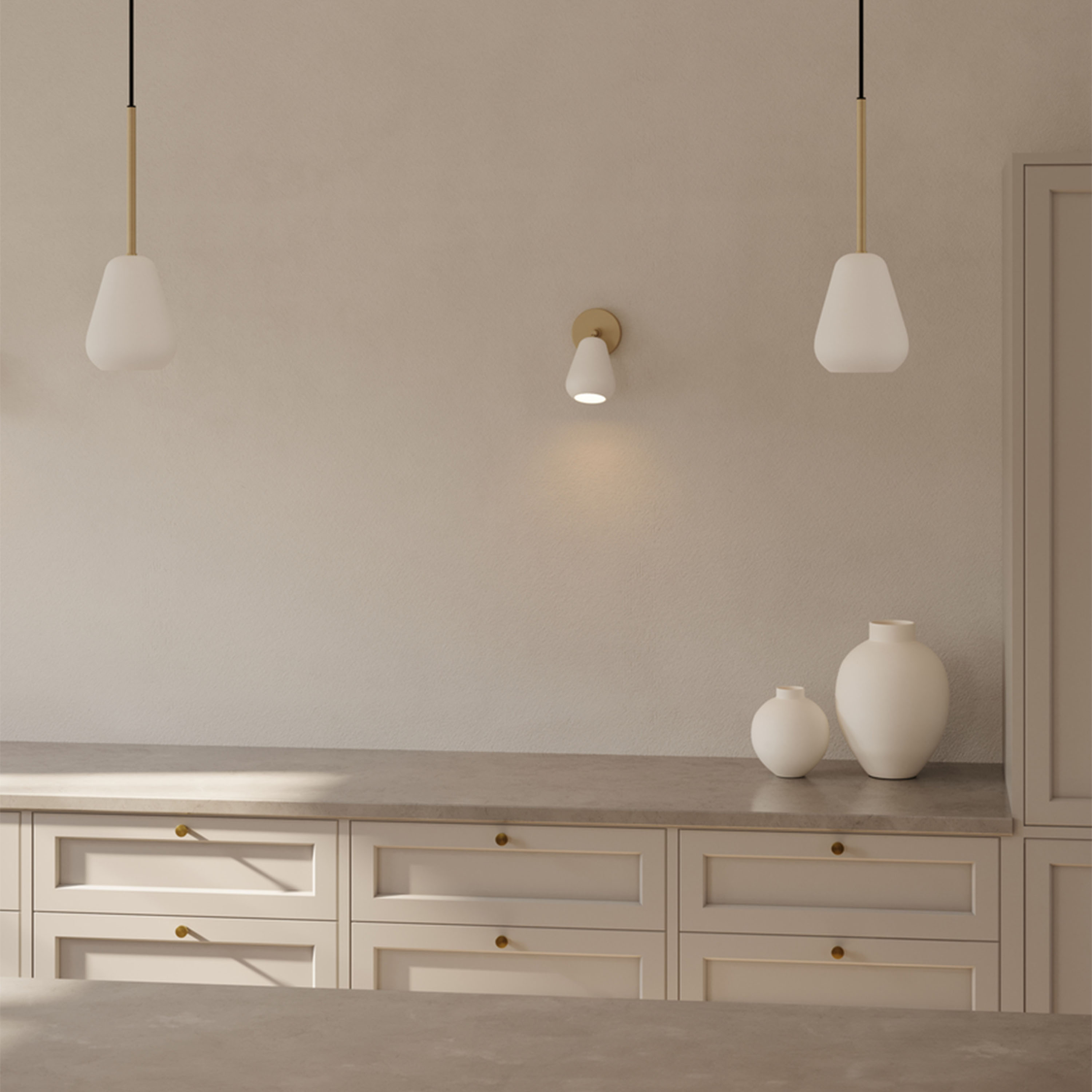 Nuura Anoli Spot Taklampa Nordic Gold/White