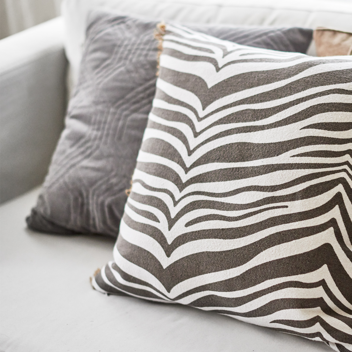 Classic Collection Zebra Pyntepute Titanium 40x60