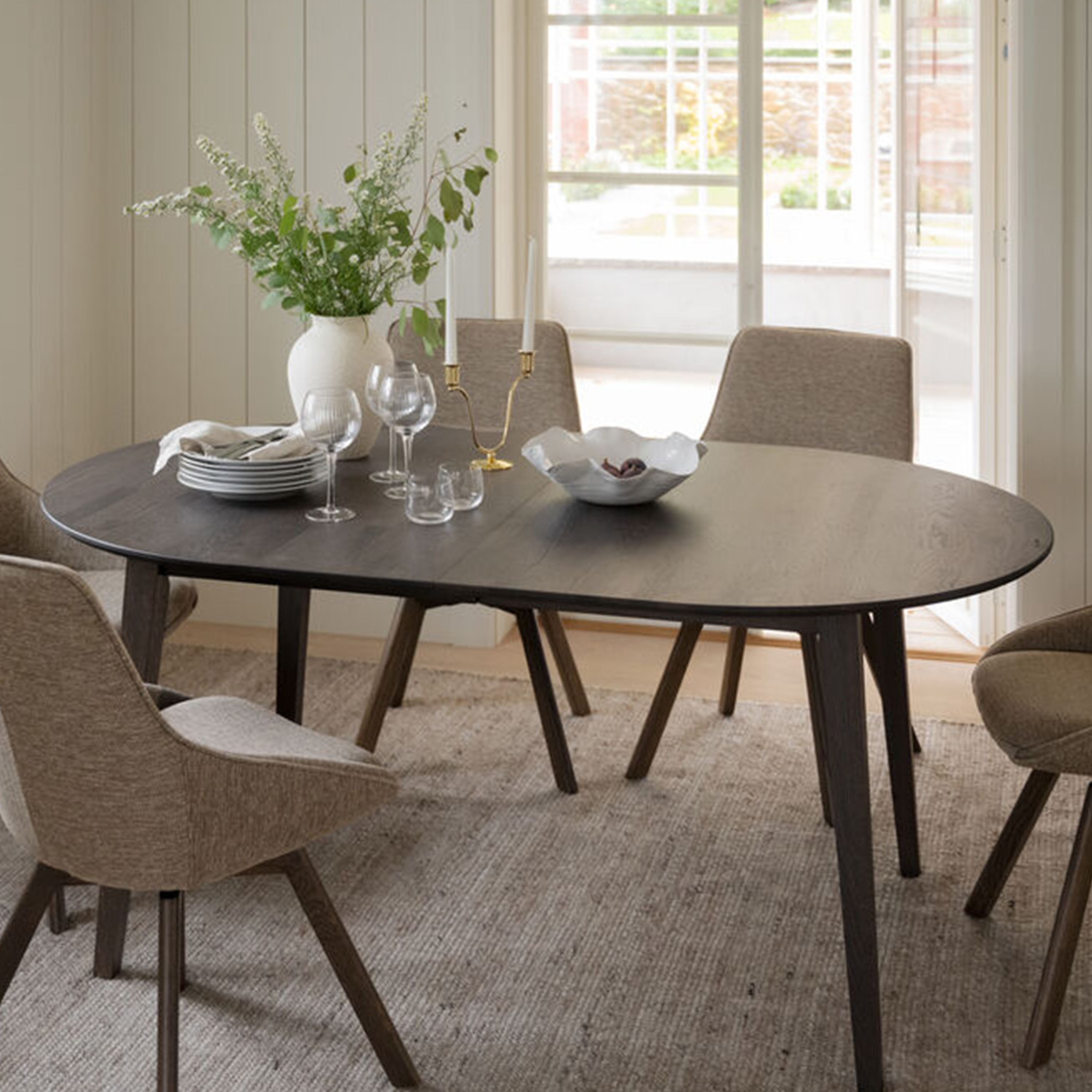 Rowico Home Filippa Iläggsskiva Mörkbrun 105x40