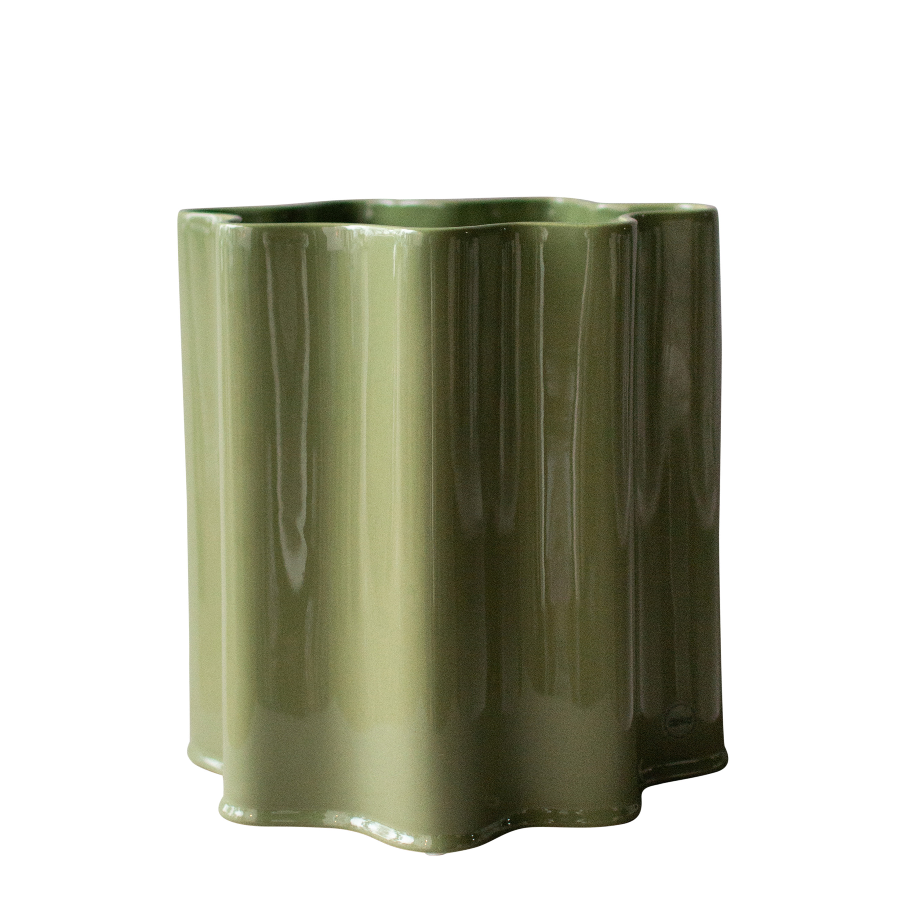 DBKD - Filter Kruka Shiny Green Large - Beige