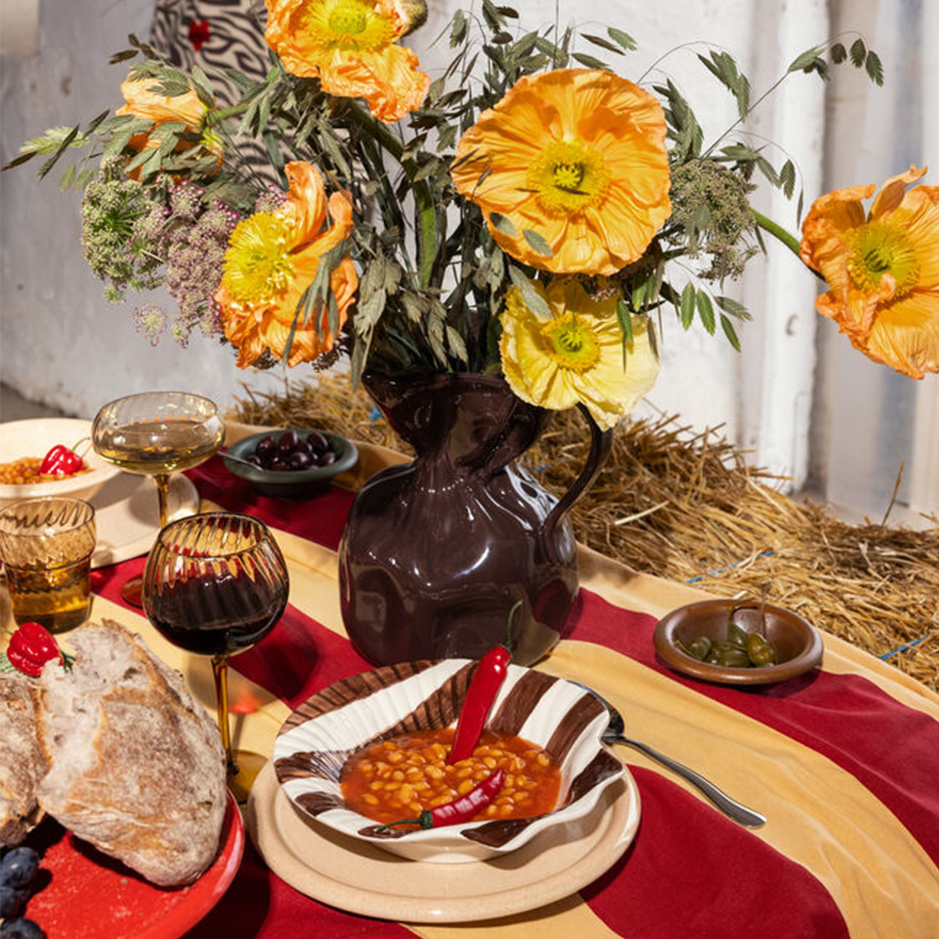 Byon Armona Tallrik Dark Brown/White Ø27