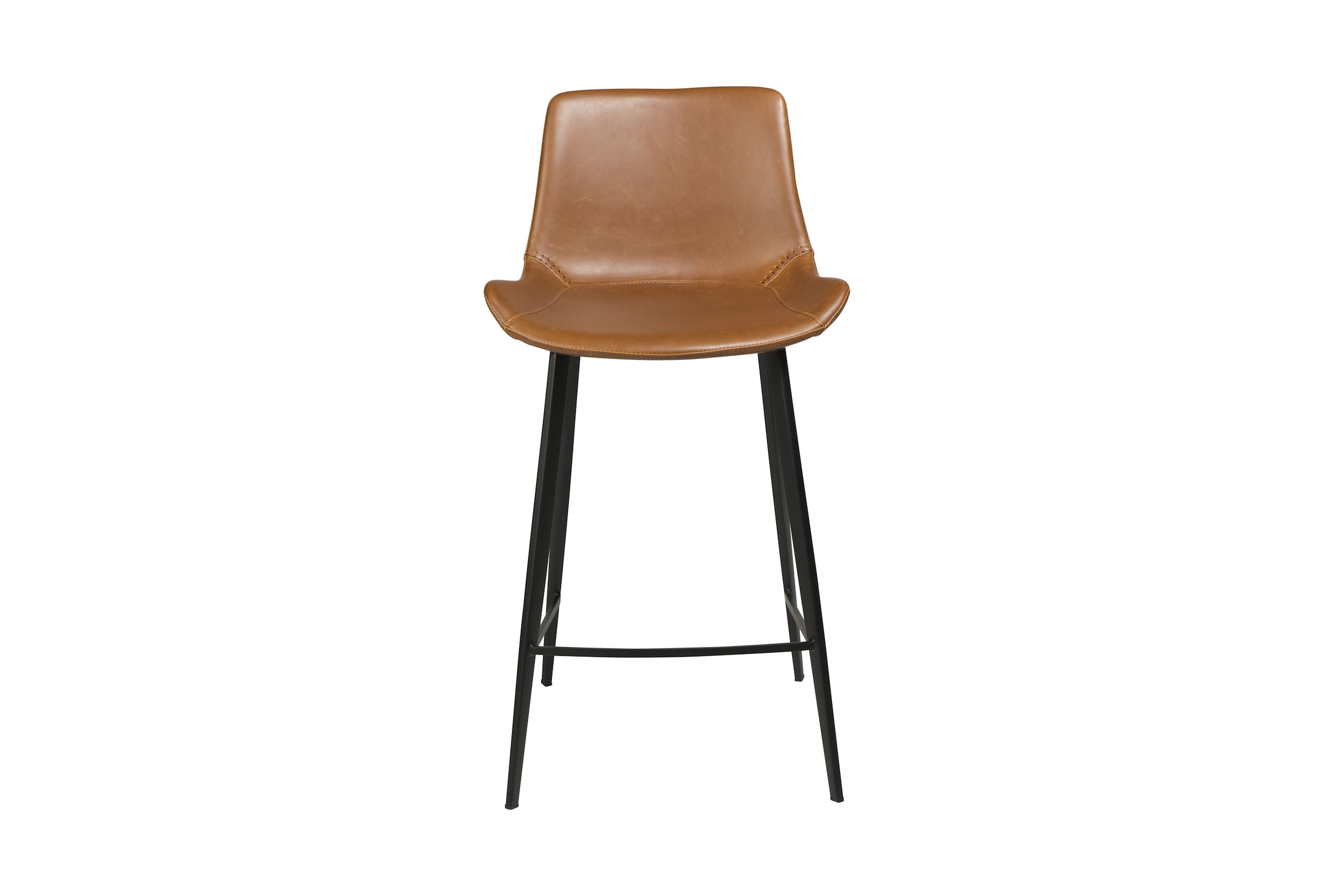 Dan Form Hype Barhocker Kunstleder Hellbraun 75cm