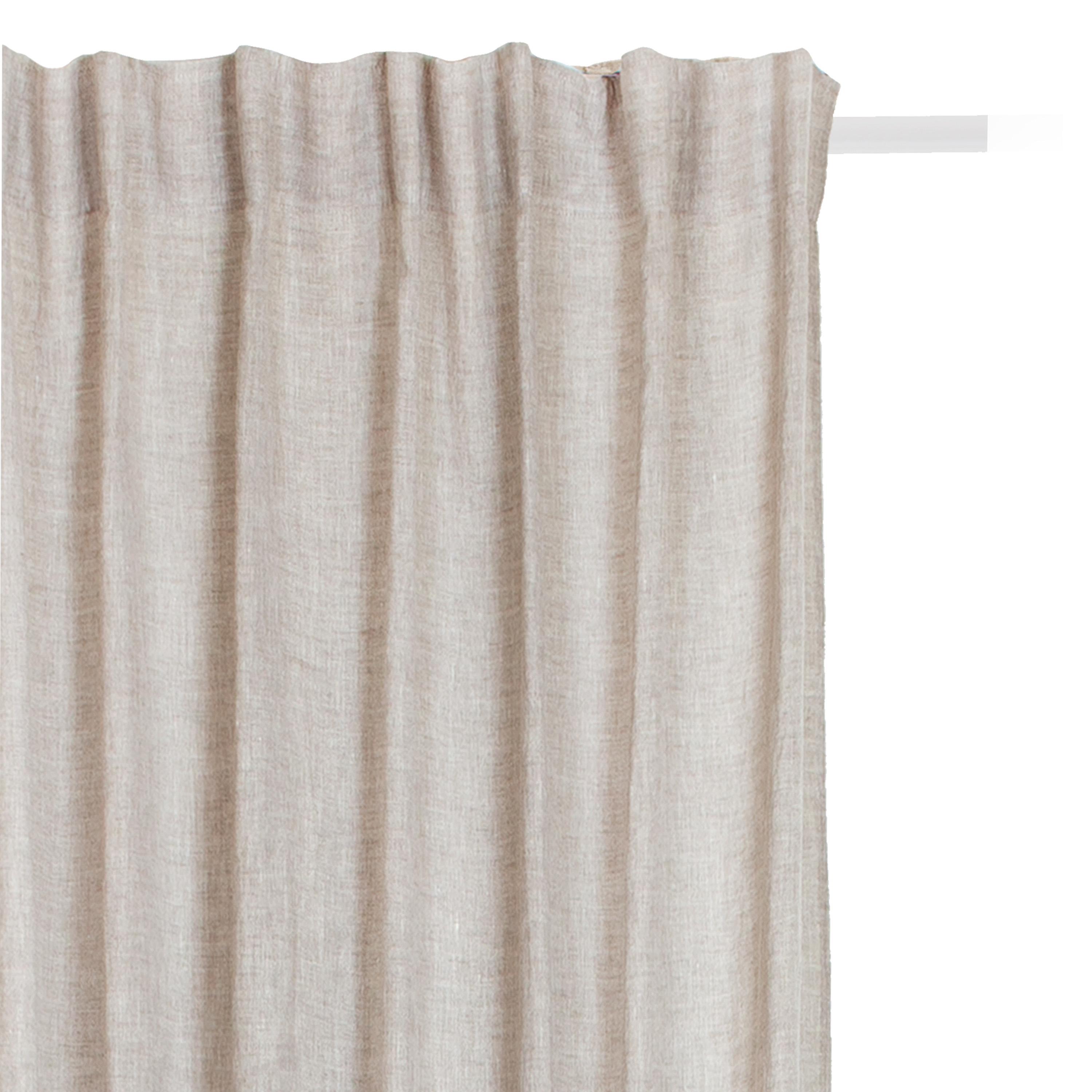 Sunshine Gardinlengde Lin Oatmeal 290cm