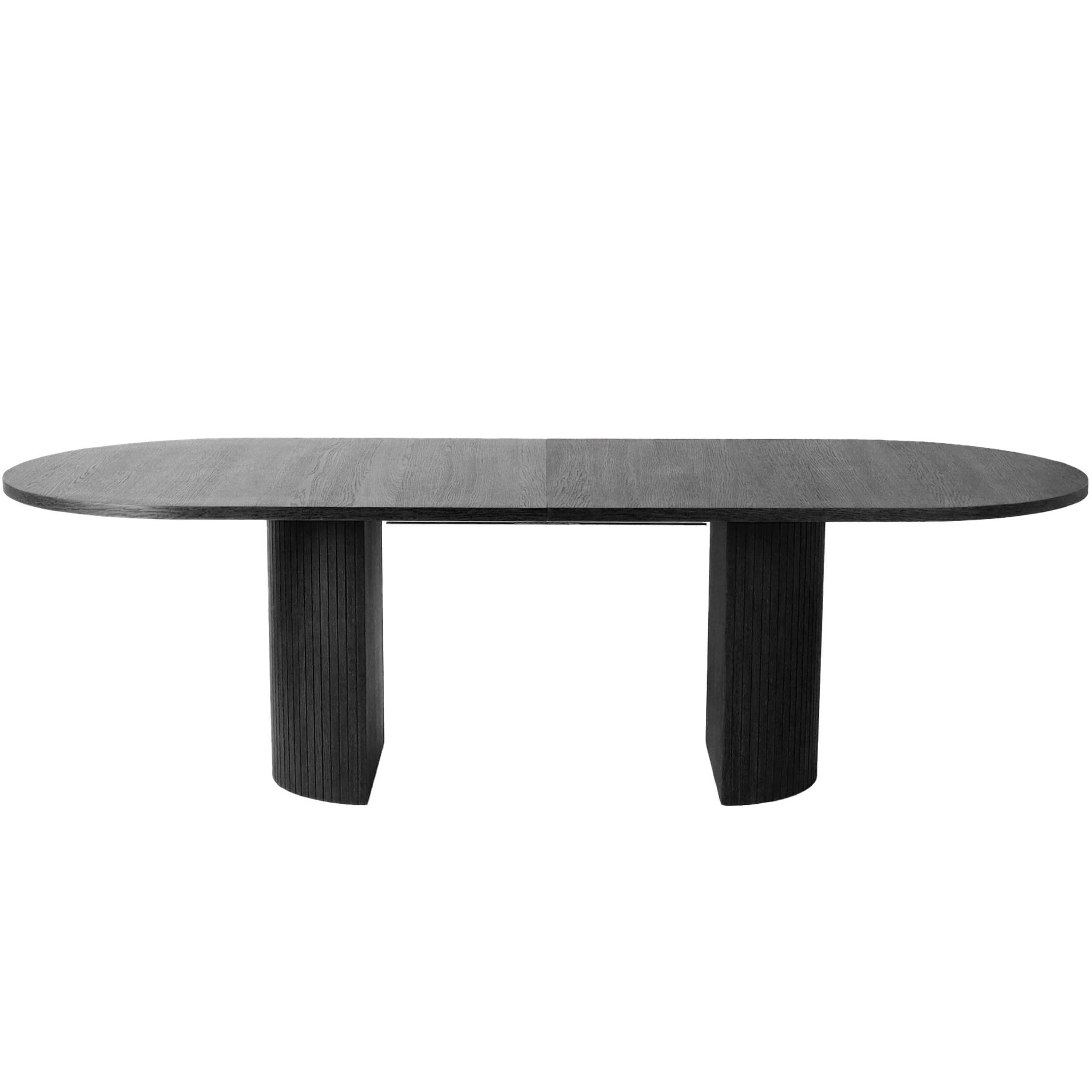 Sleepo Collection - Bauer Ruokapöytä Mustaksi Petsattu 220+50+50 - Ruokapöydät