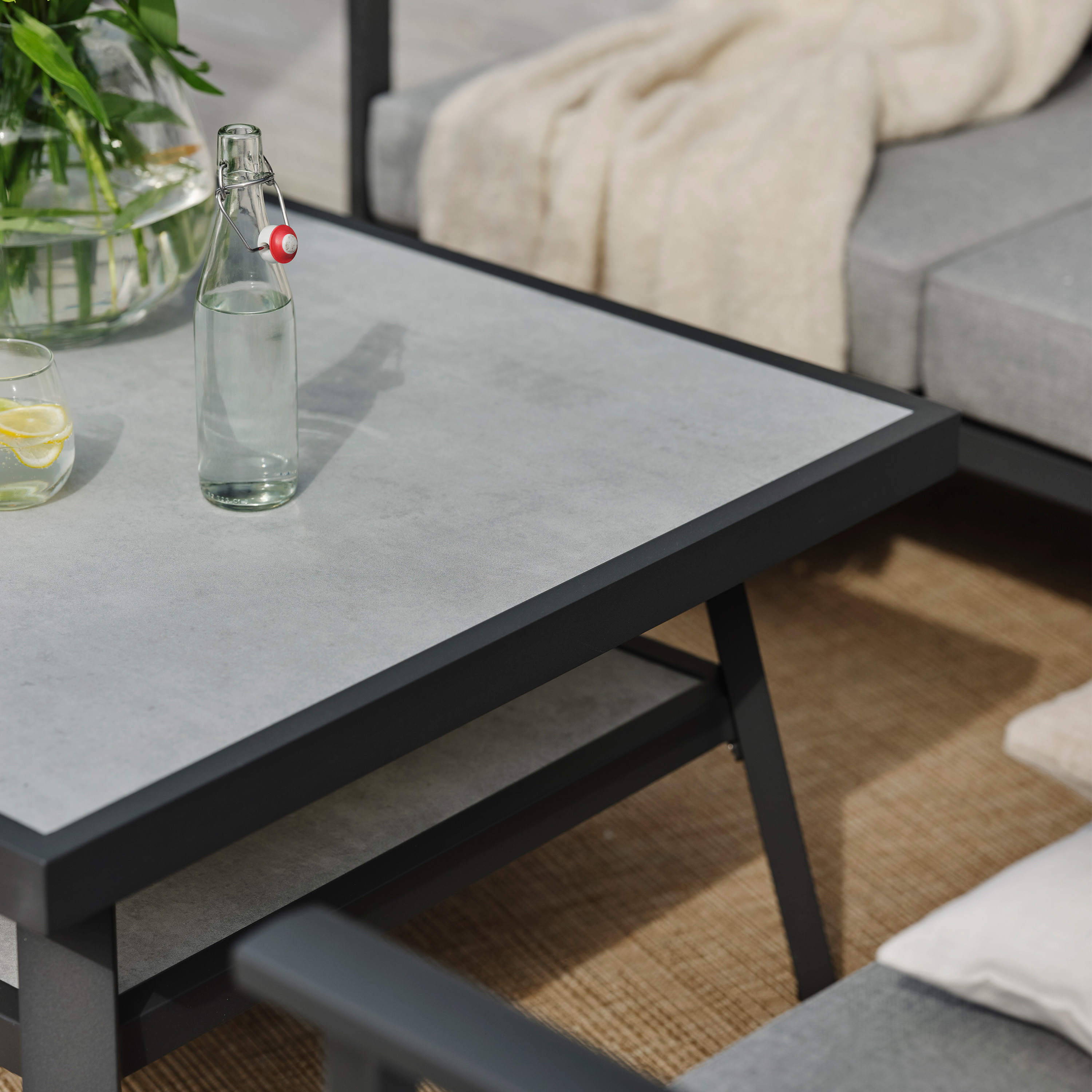 Brafab Samvaro Soffbord Antracit 90x90