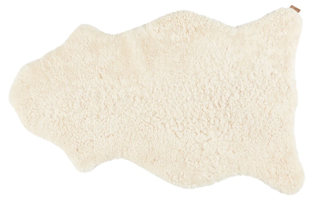 Ella Korthårigt Fårskinn Creme 100x60