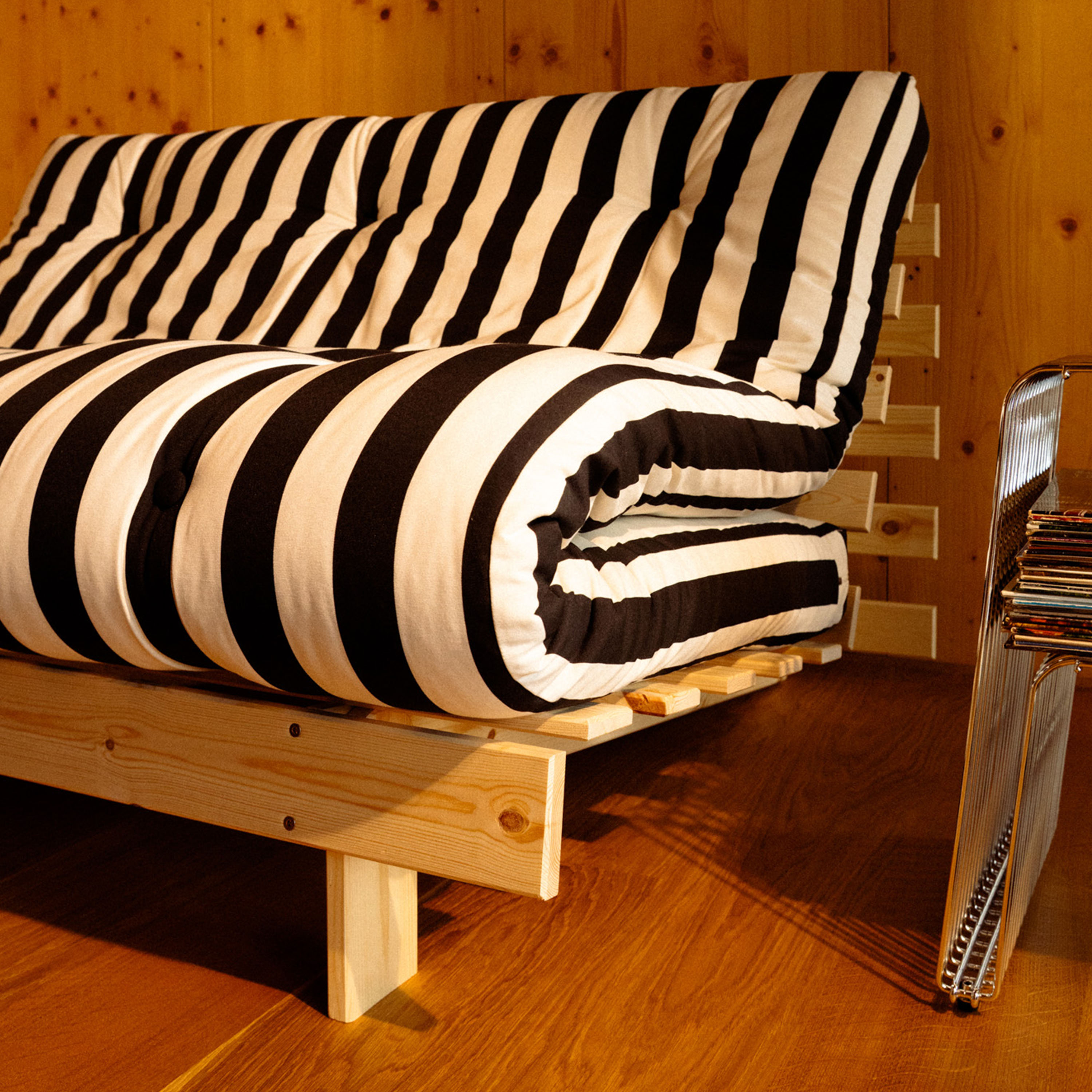 Karup Design Roots Bäddsoffa Natur/Black White 160cm