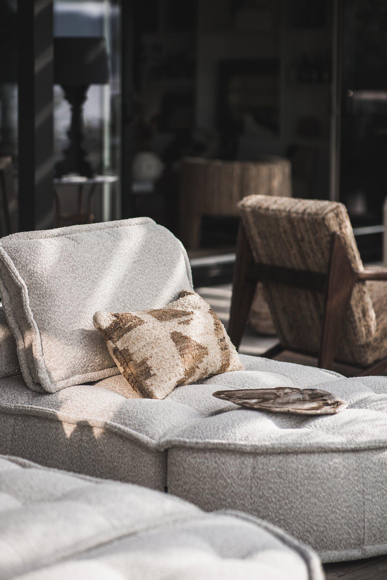 Jakobsdals Haven Sittpuff Grå 115x58