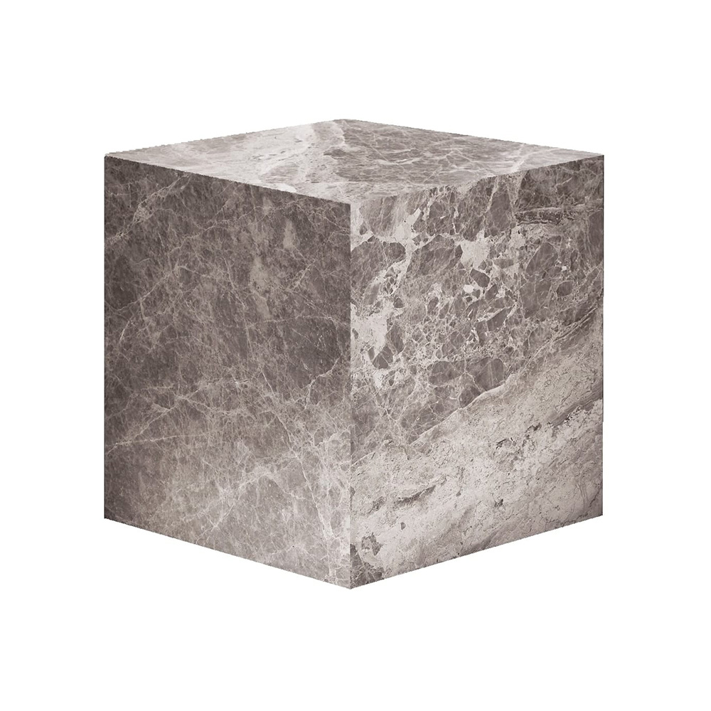 Tilly Sidobord Marmor Greige 40cm