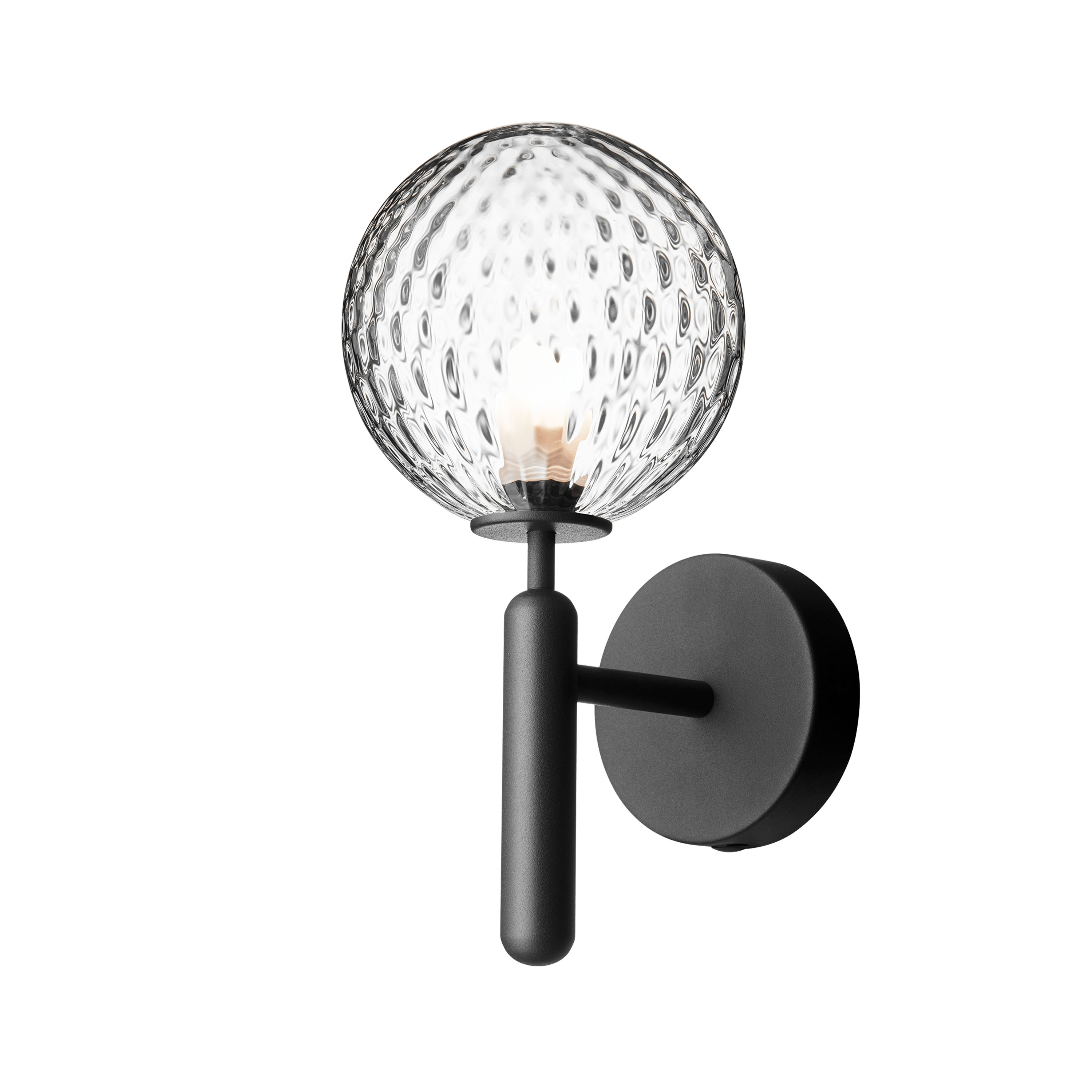 Miira wall lamp Rock Grey/Optic Clear