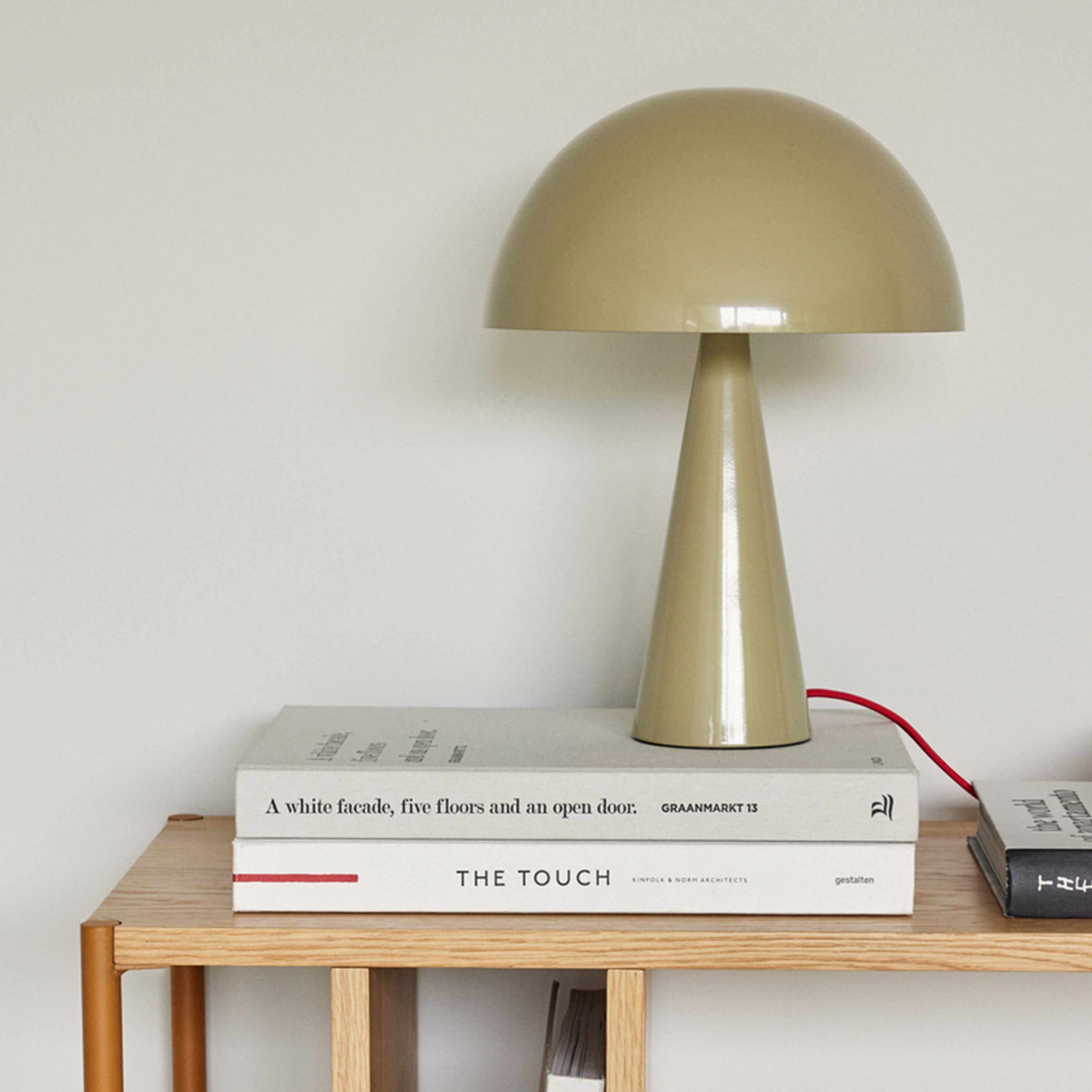 Hübsch Mush Bordlampe Mini Sand 33cm