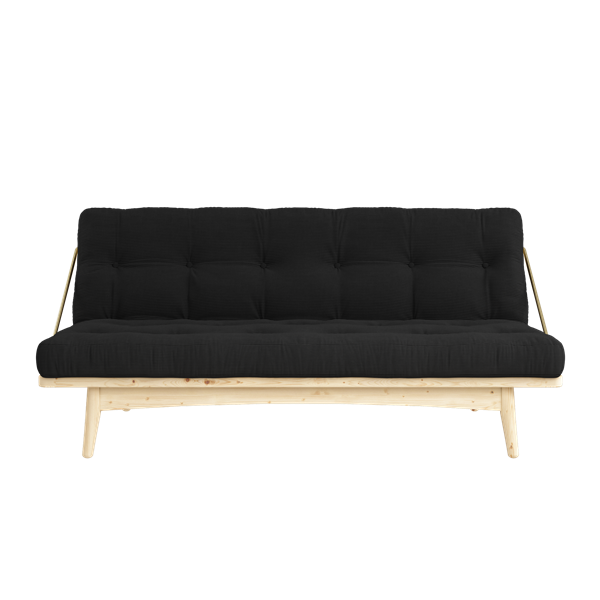 Karup Design - Folk Schlafsofa Natur/Charcoal Manchester 190cm - Grau