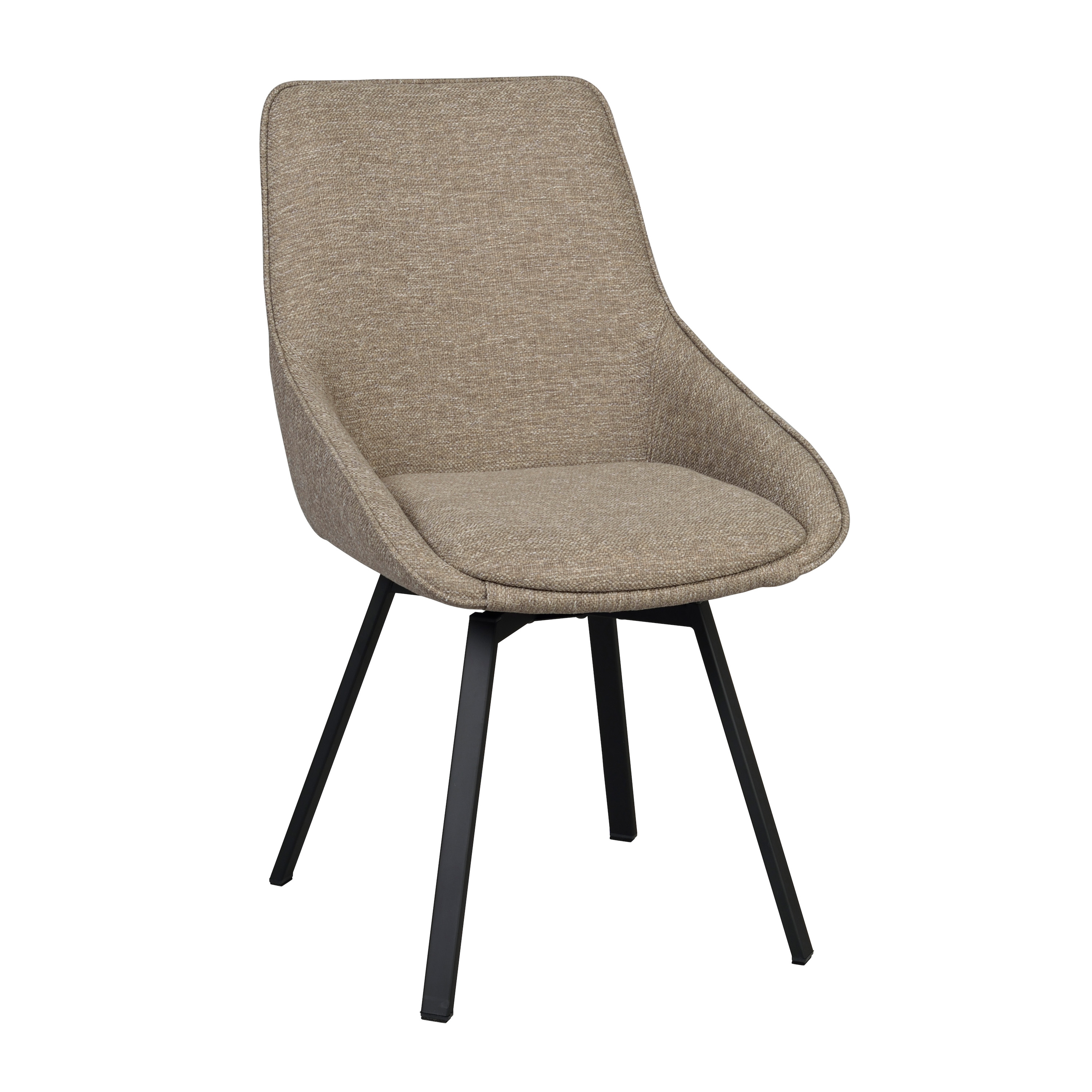 Alison Esszimmerstuhl Dunkelbeige/Schwarz