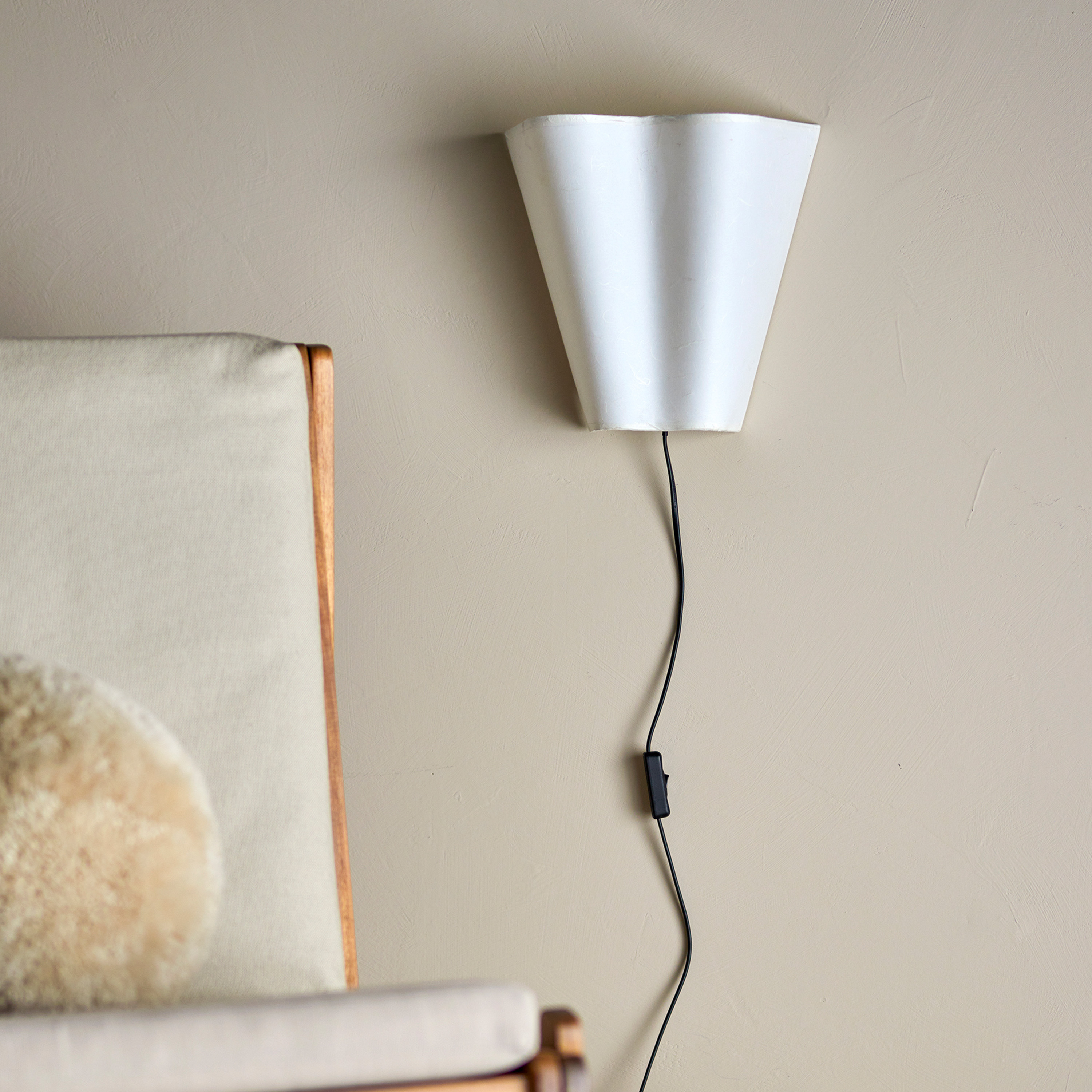 Bloomingville Janese Vägglampa White 28cm