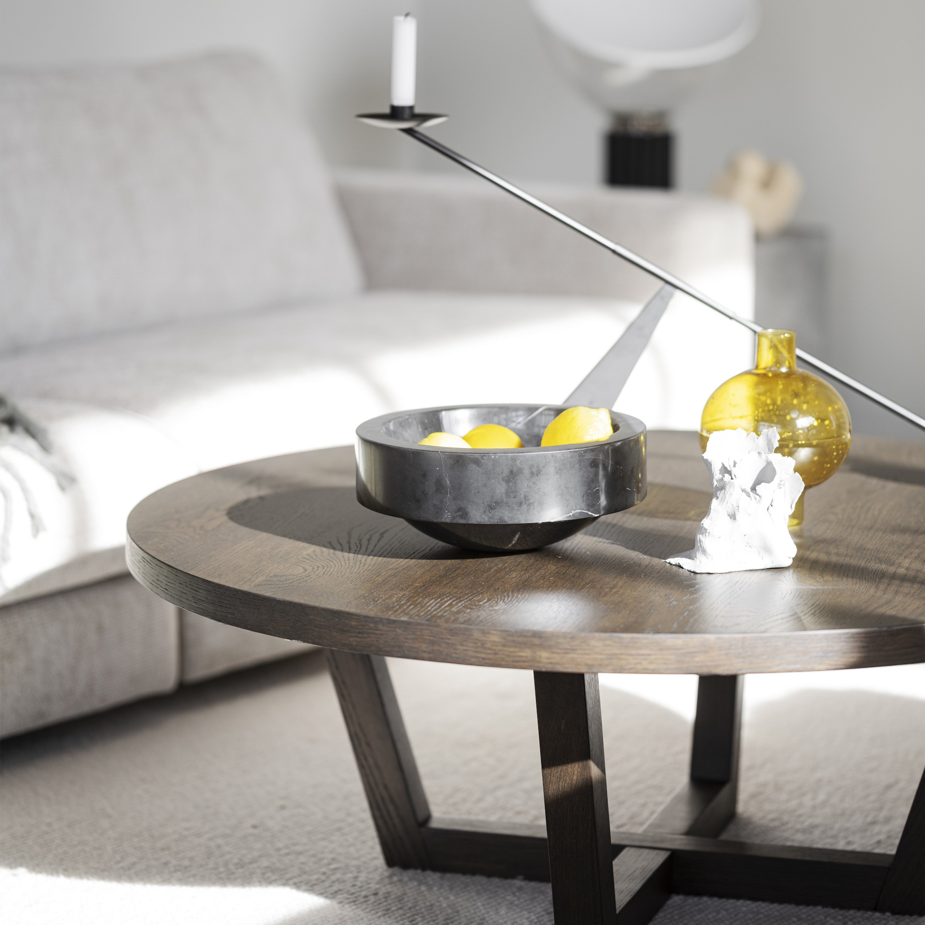 Rowico Home Boxford Soffbord Brun Ø110