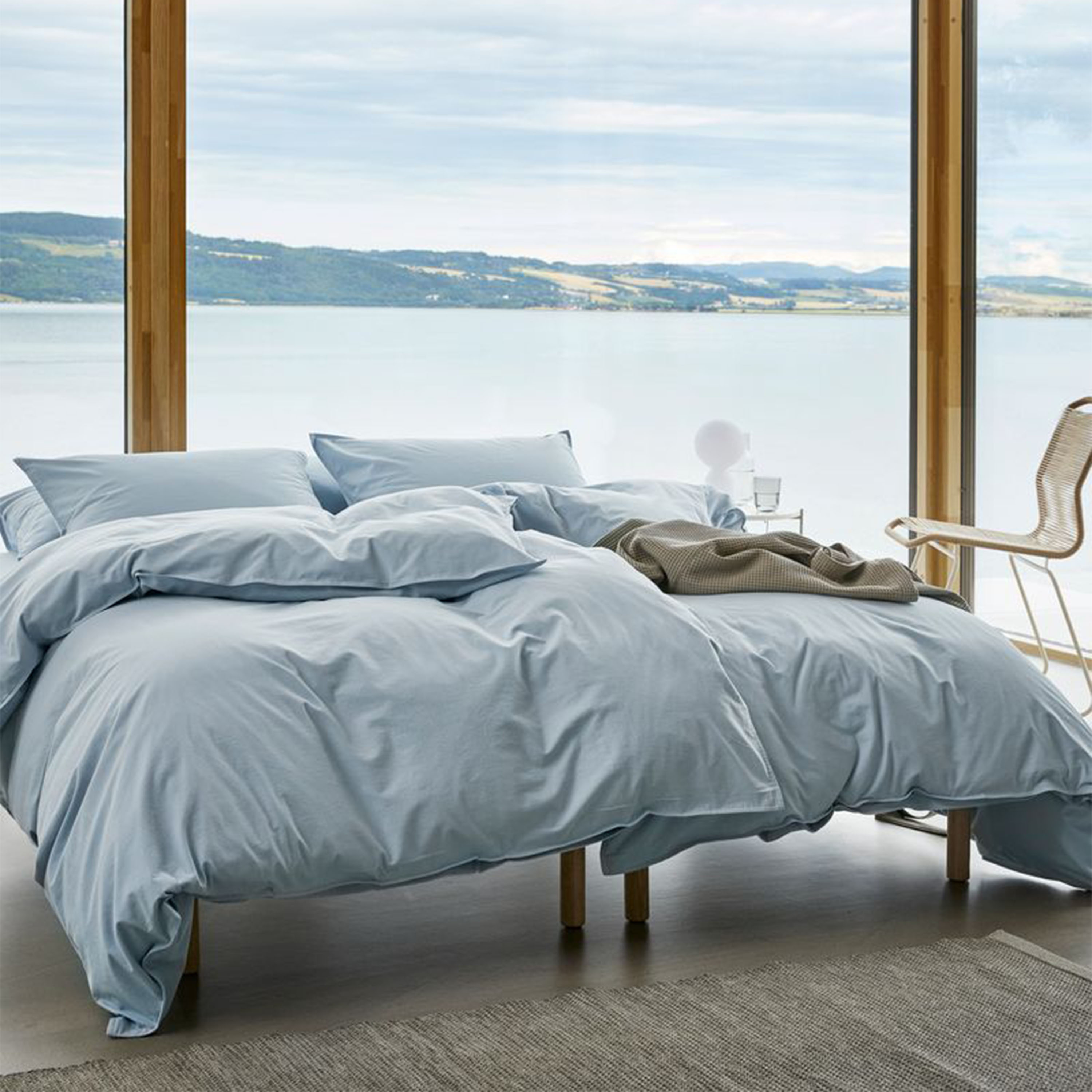 Høie Frøya EKO Örngott Dämpad Blå 70x100