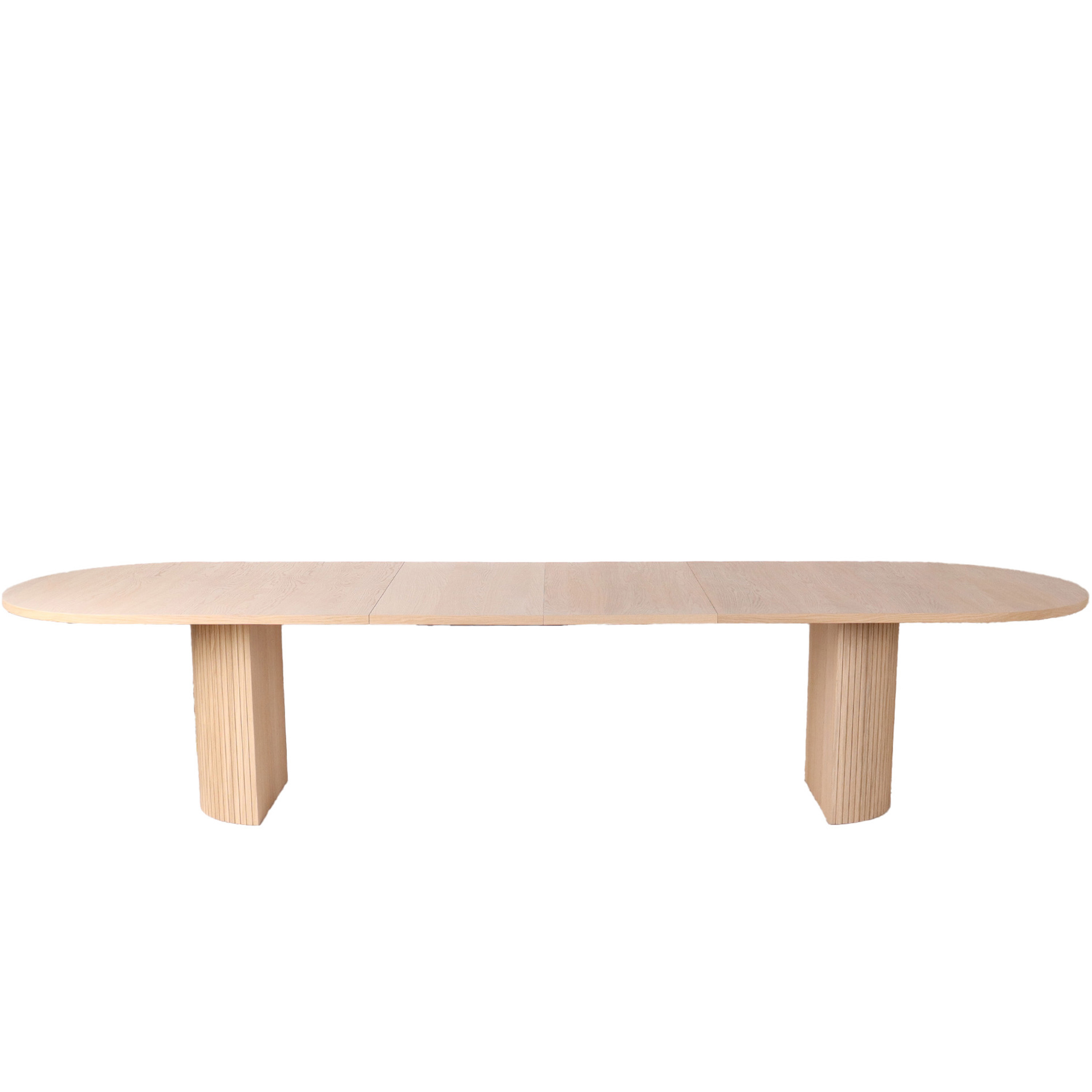 Bauer Esstisch Weiß Geölte Eiche 250+50+50