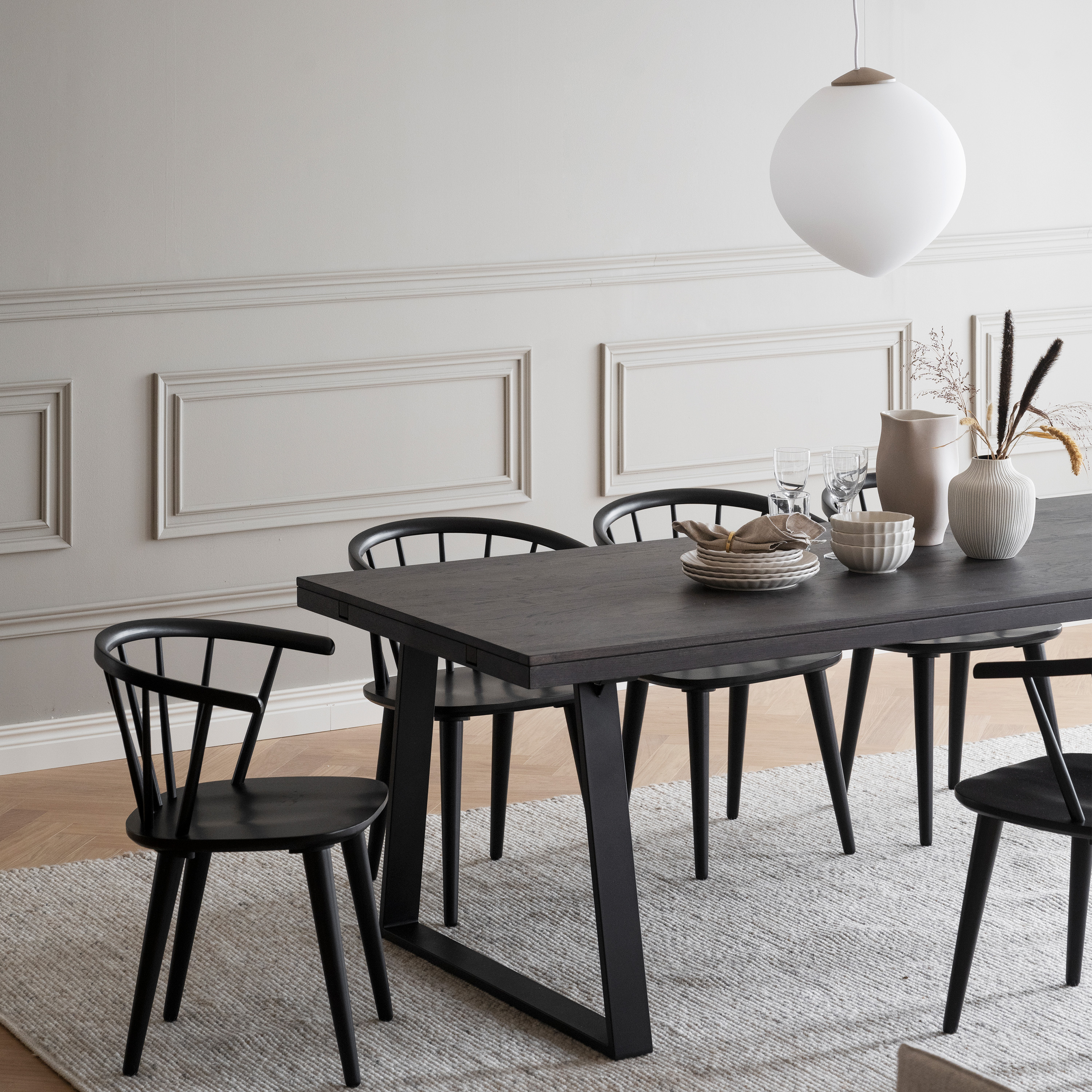 Rowico Home Brooklyn Matbord U-ben Mörkbrun Ek 170cm