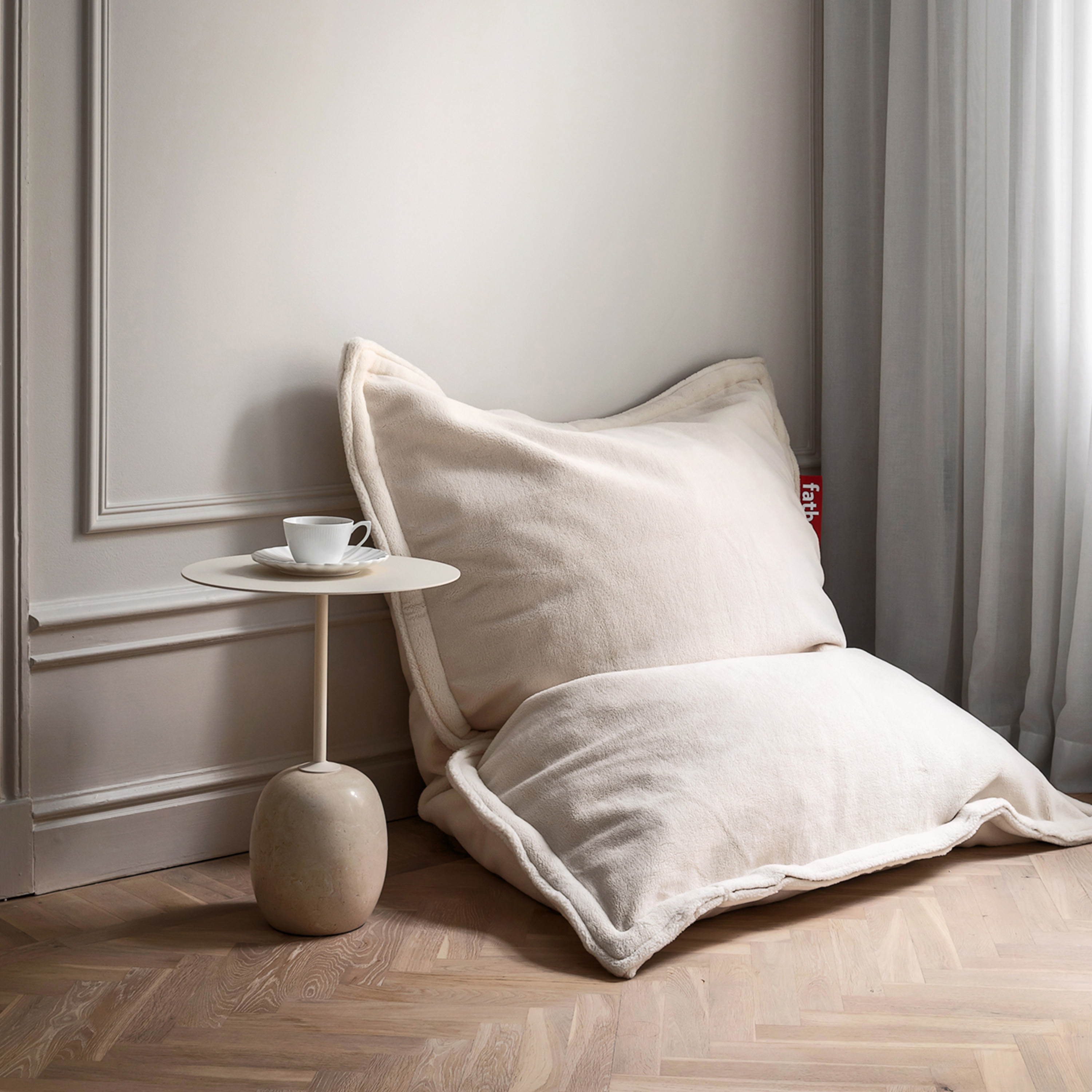 Fatboy Original Slim Teddy Puffi luonnonvalkoinen