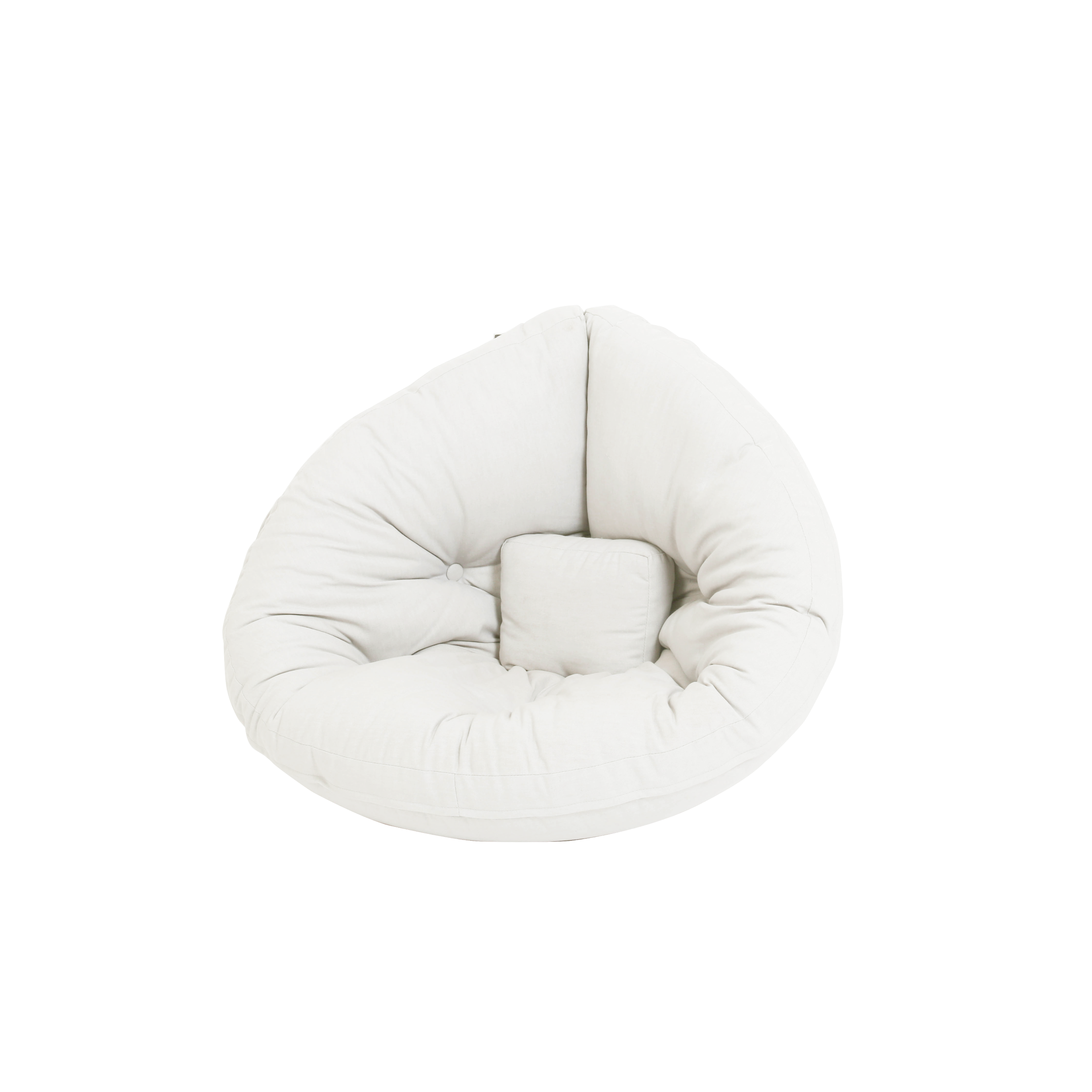 Karup Design - Mini Nido Loungepuff Valkoinen - Textil - Lasten sohvat ja nojatuolit