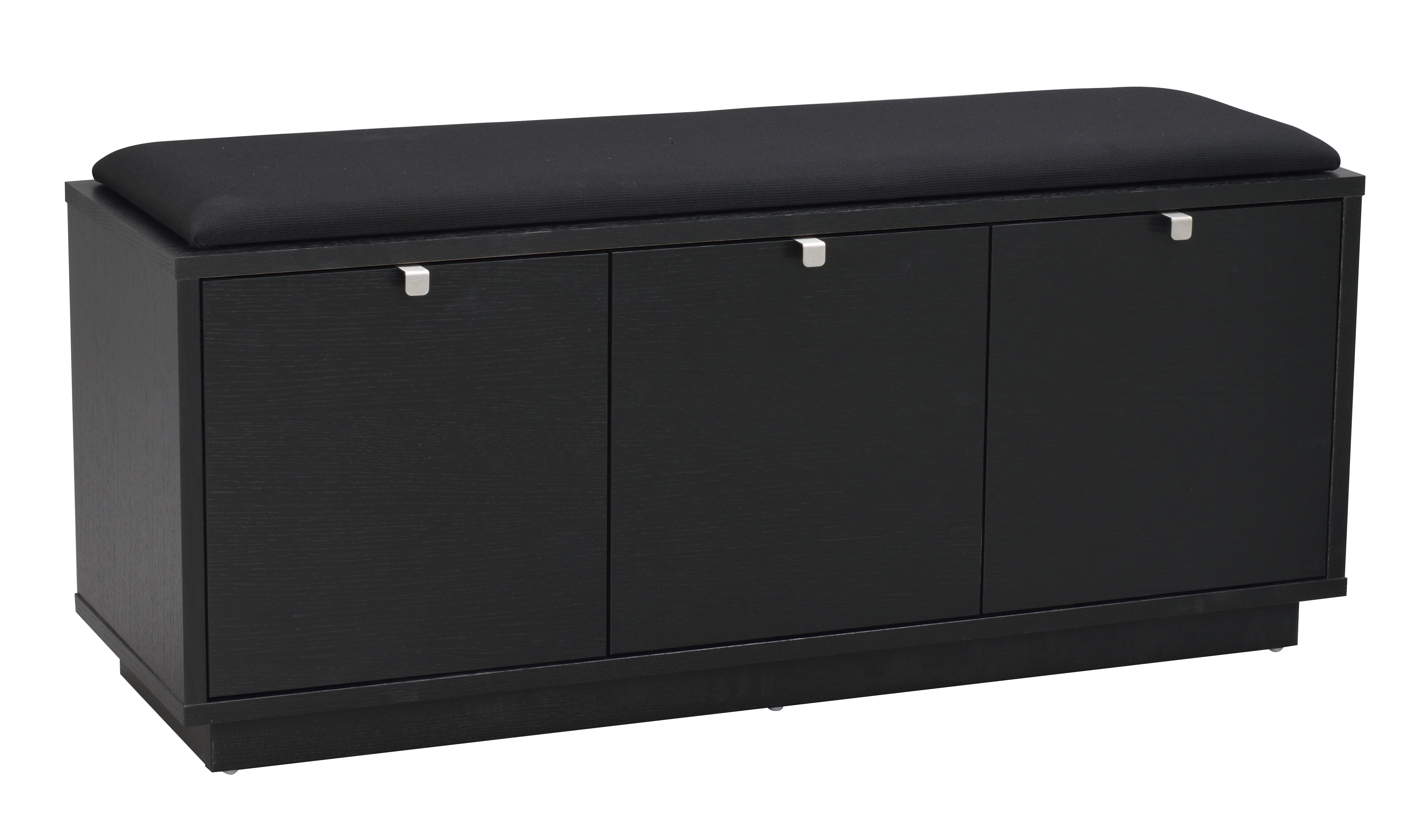 Confetti Bänk 3 Svartlackad/Svart