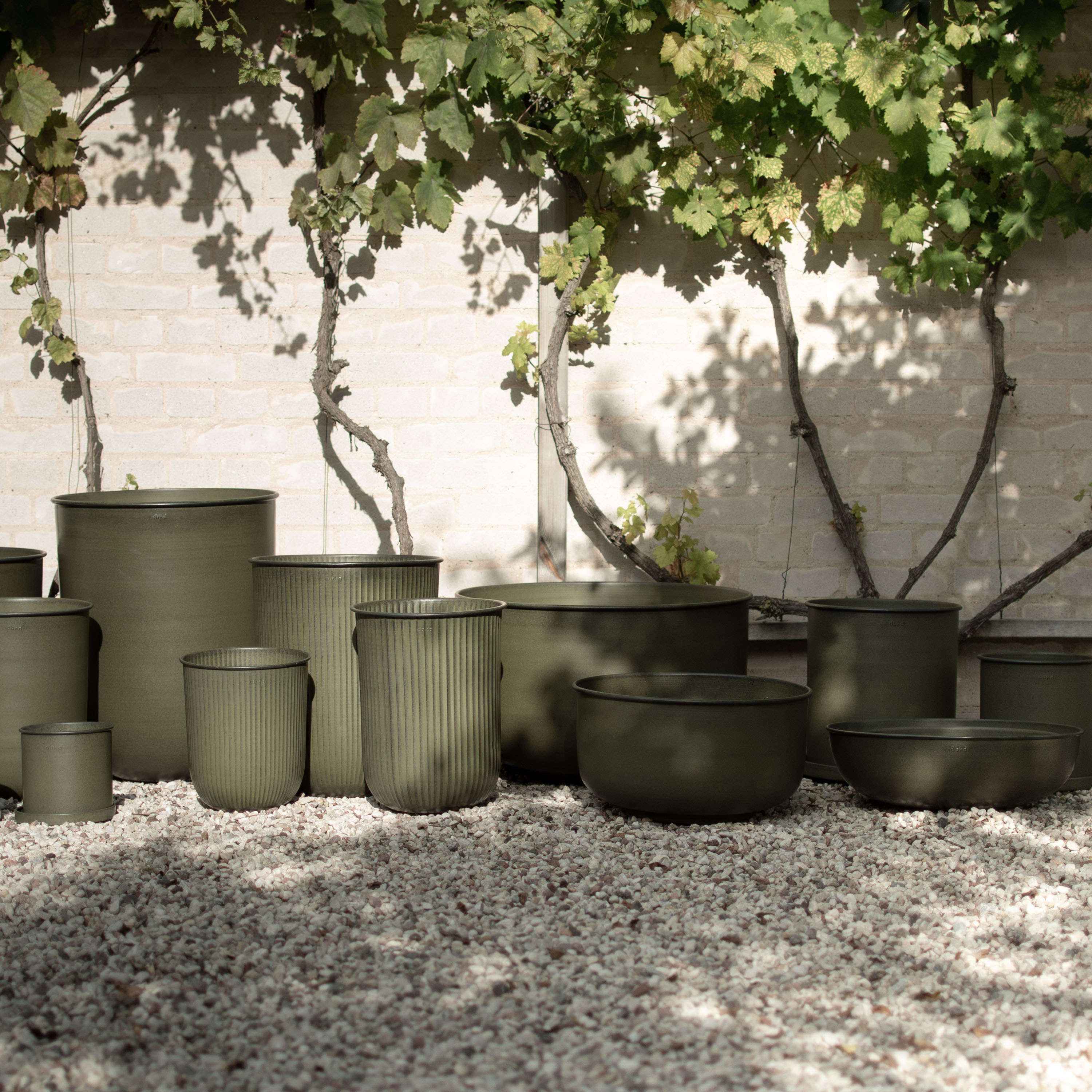DBKD Plant Pot Krug Grün Klein 2er-Pack