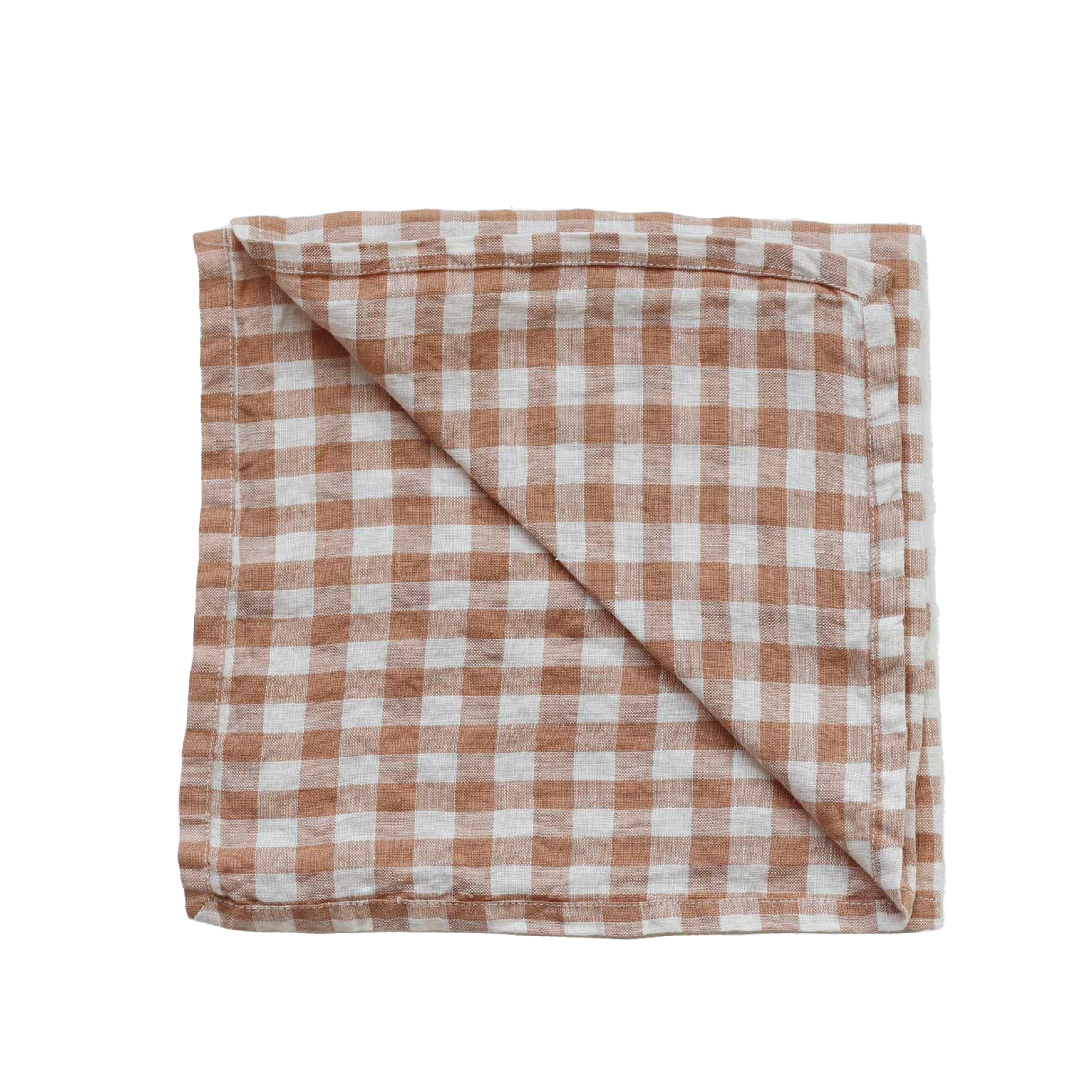 Servett Linne Gingham Biscuit