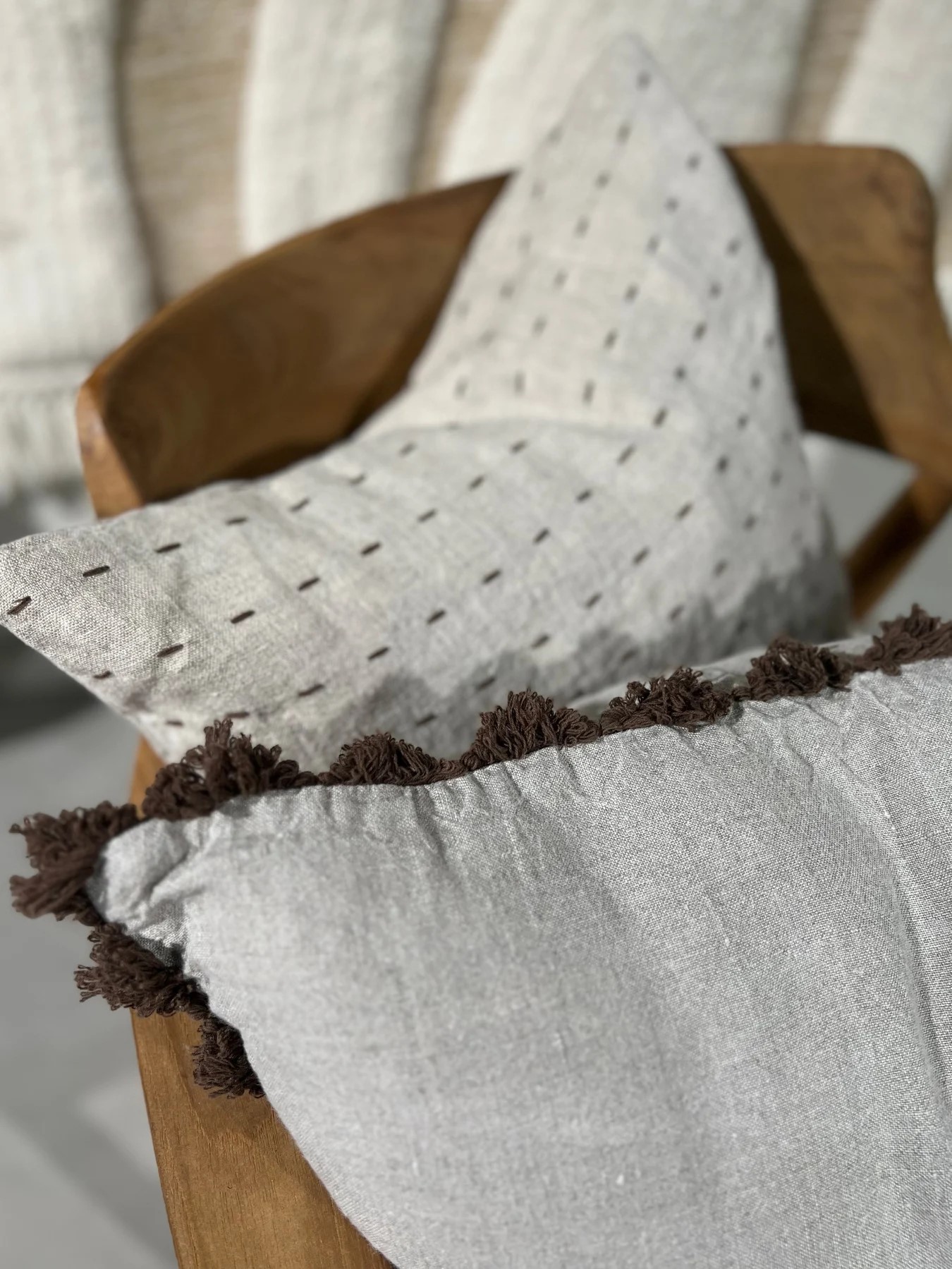 Svanefors Ida Kuddfodral Mörkbrun 40x60