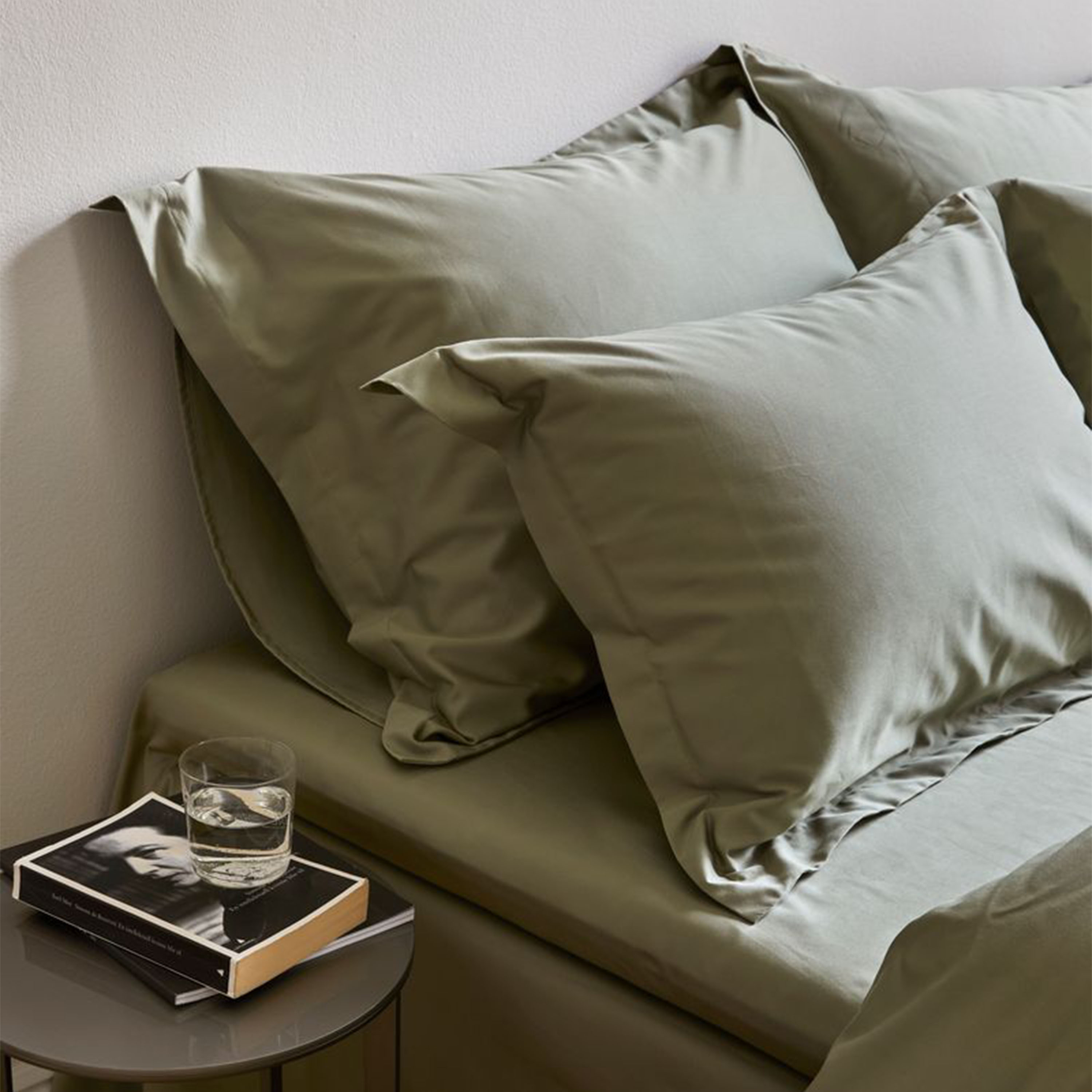 Høie Elegance Örngott Satin Dämpad Grön 60x80