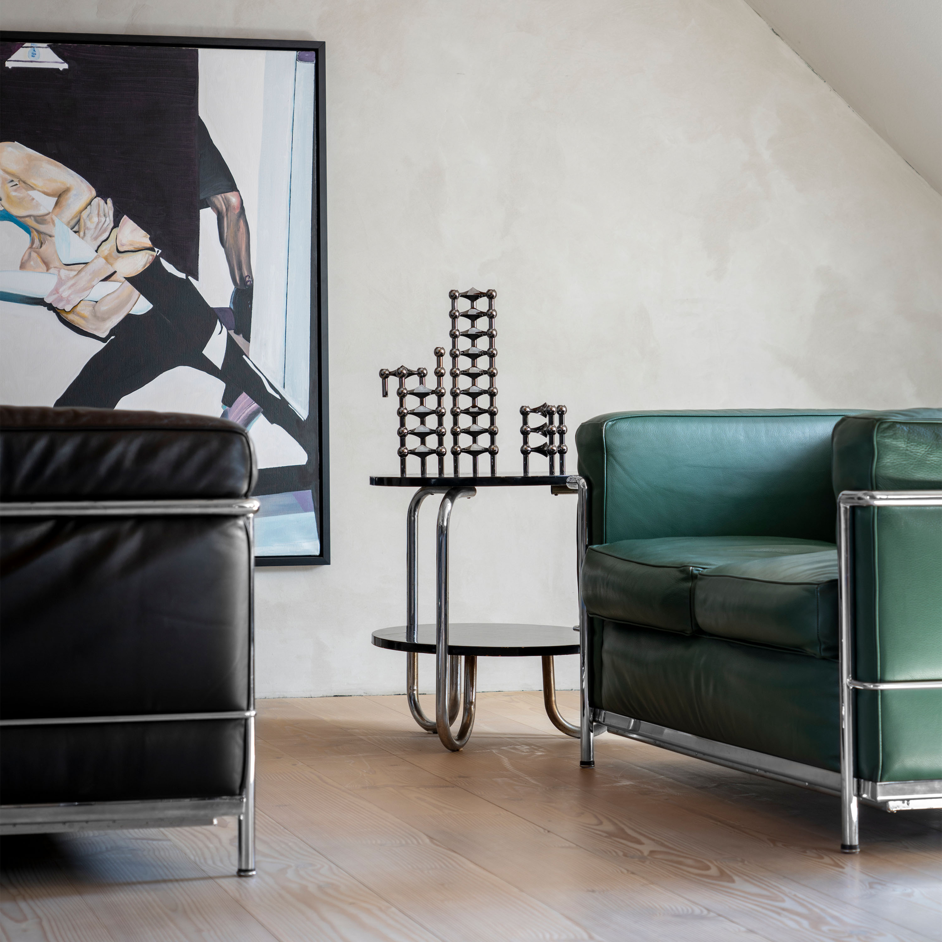 Stoff STOFF Nagel Lysestake Black Chrome