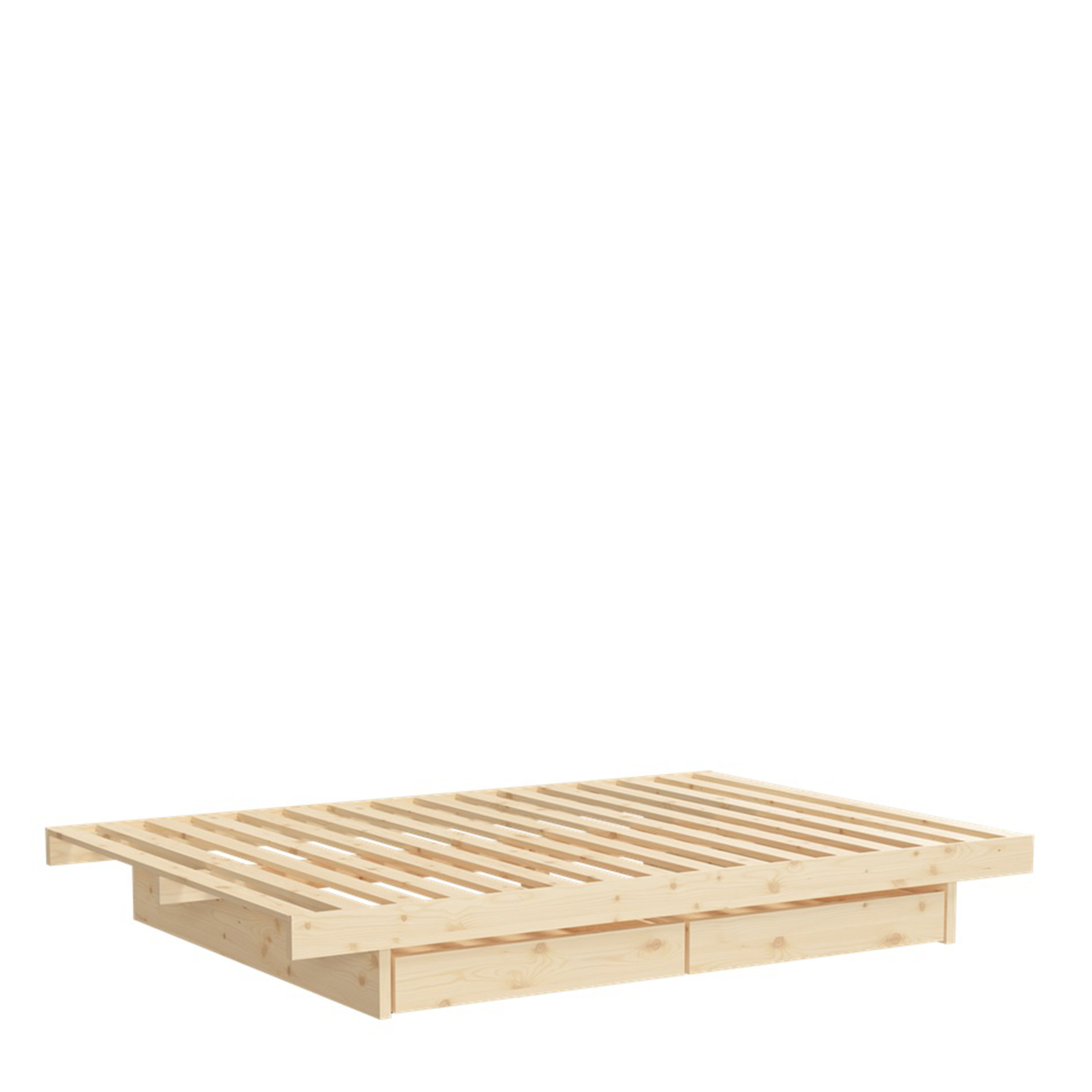 Kanso Bed frame incl. 4 drawers Raw 140cm