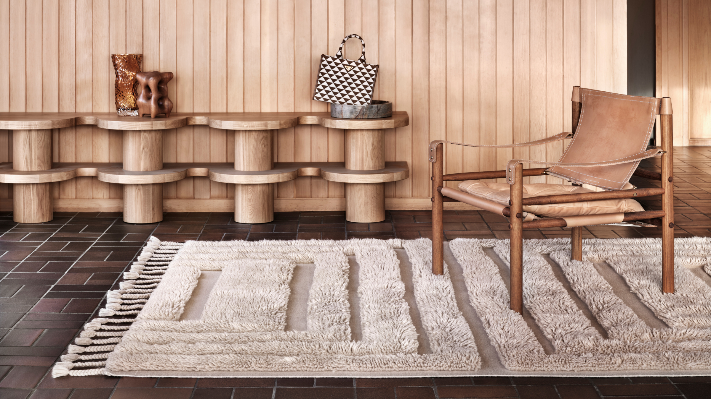 Tinted Kask Ullteppich Beige 250x350