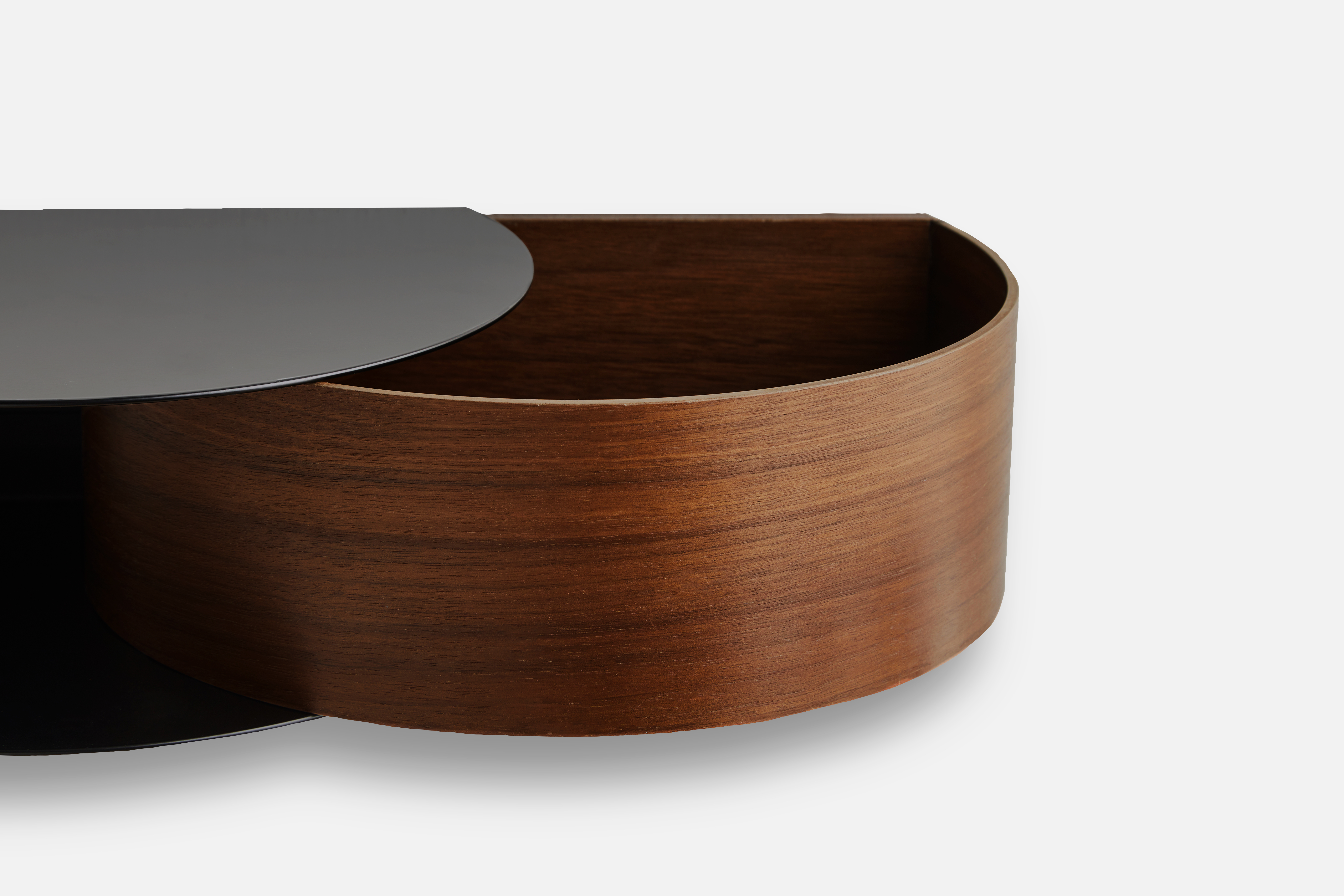 Woud Wallie Vägghängd Hylla Black/Walnut