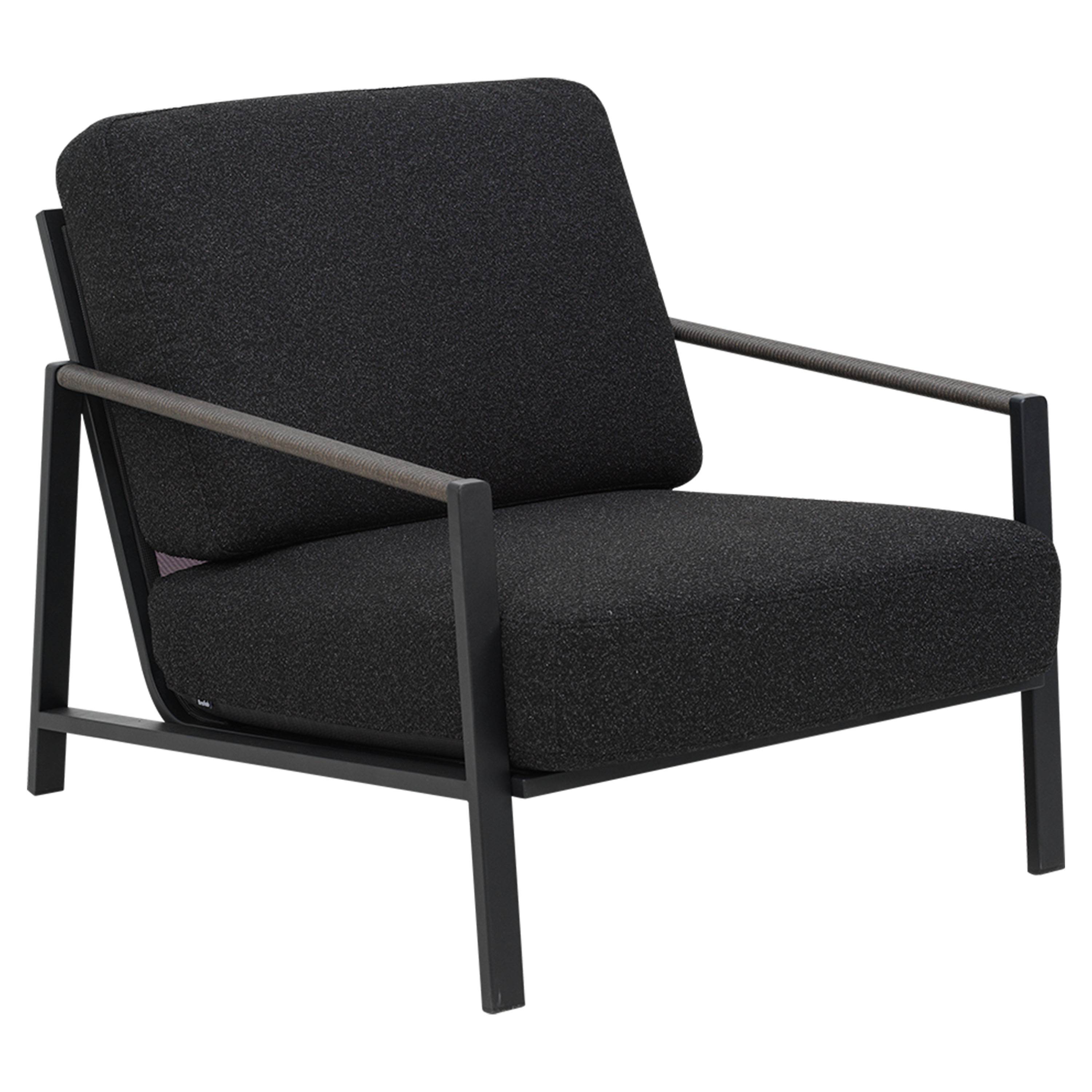 Lyra Loungefotölj Black/Teddy Black