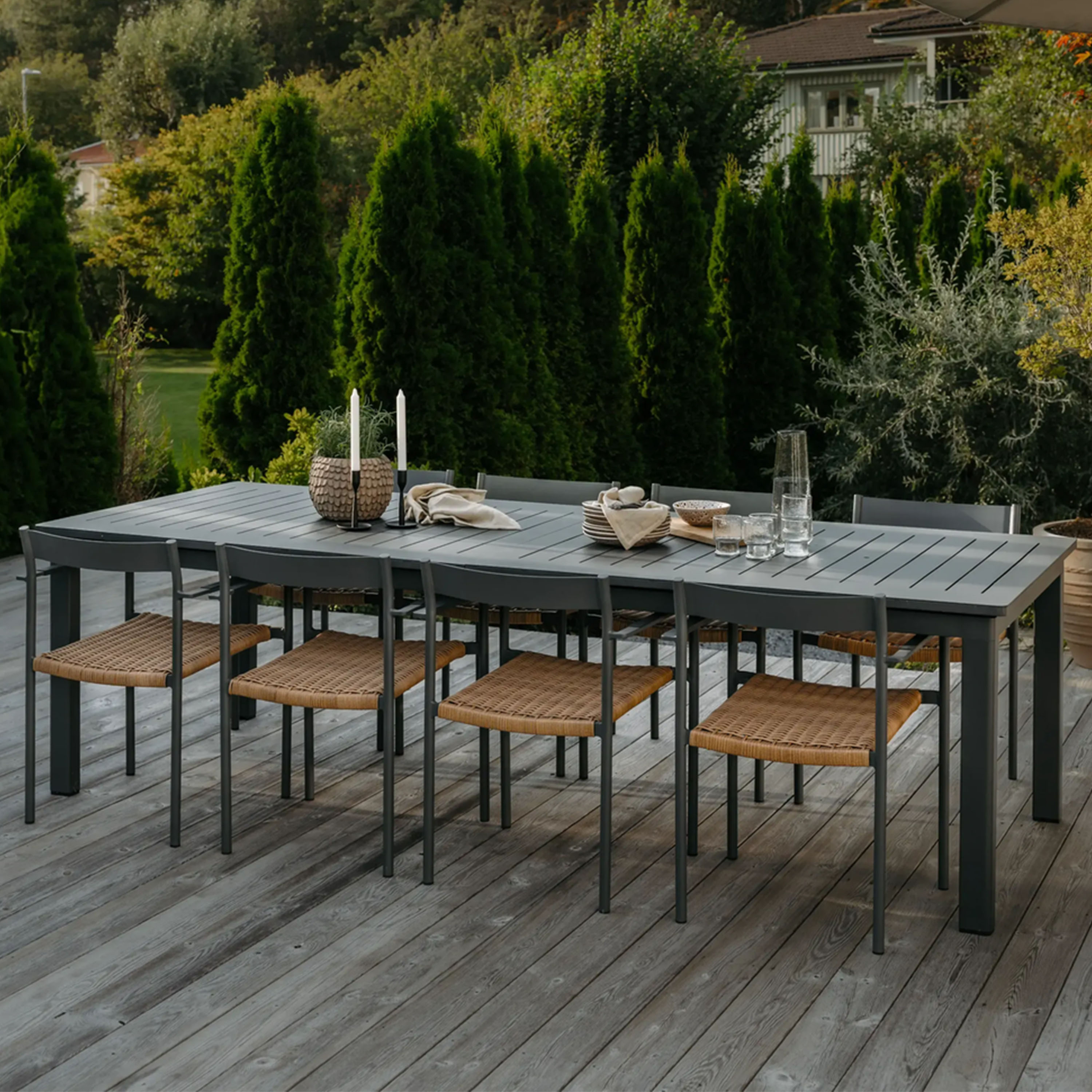 Brafab Lomma Matbord Anthracite 260cm