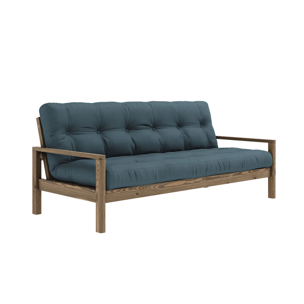 Karup Design - Knob Schlafsofa Braun/Petrolblau 130cm