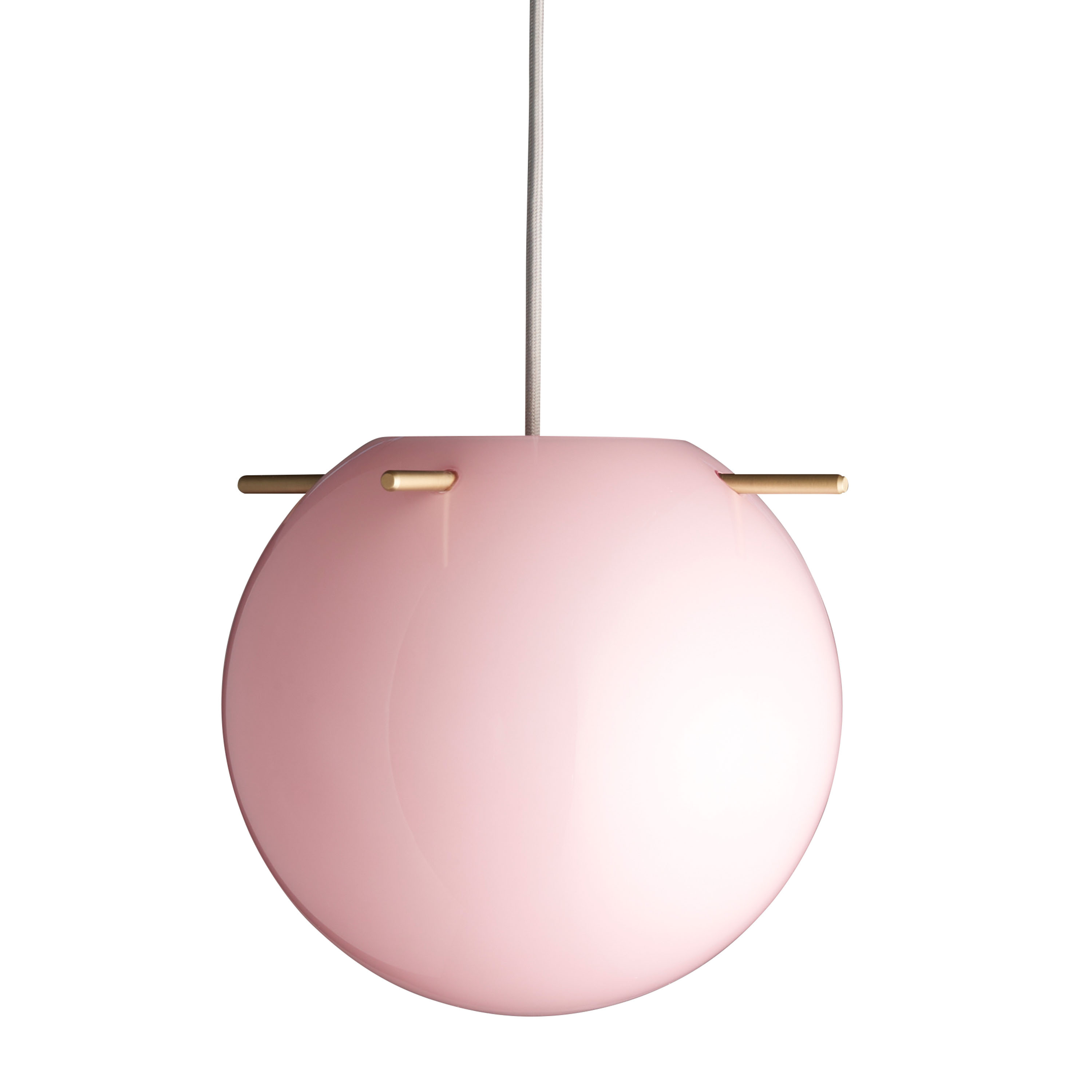 Koi Taklampe Opal Rose/Brass Sticks Ø32