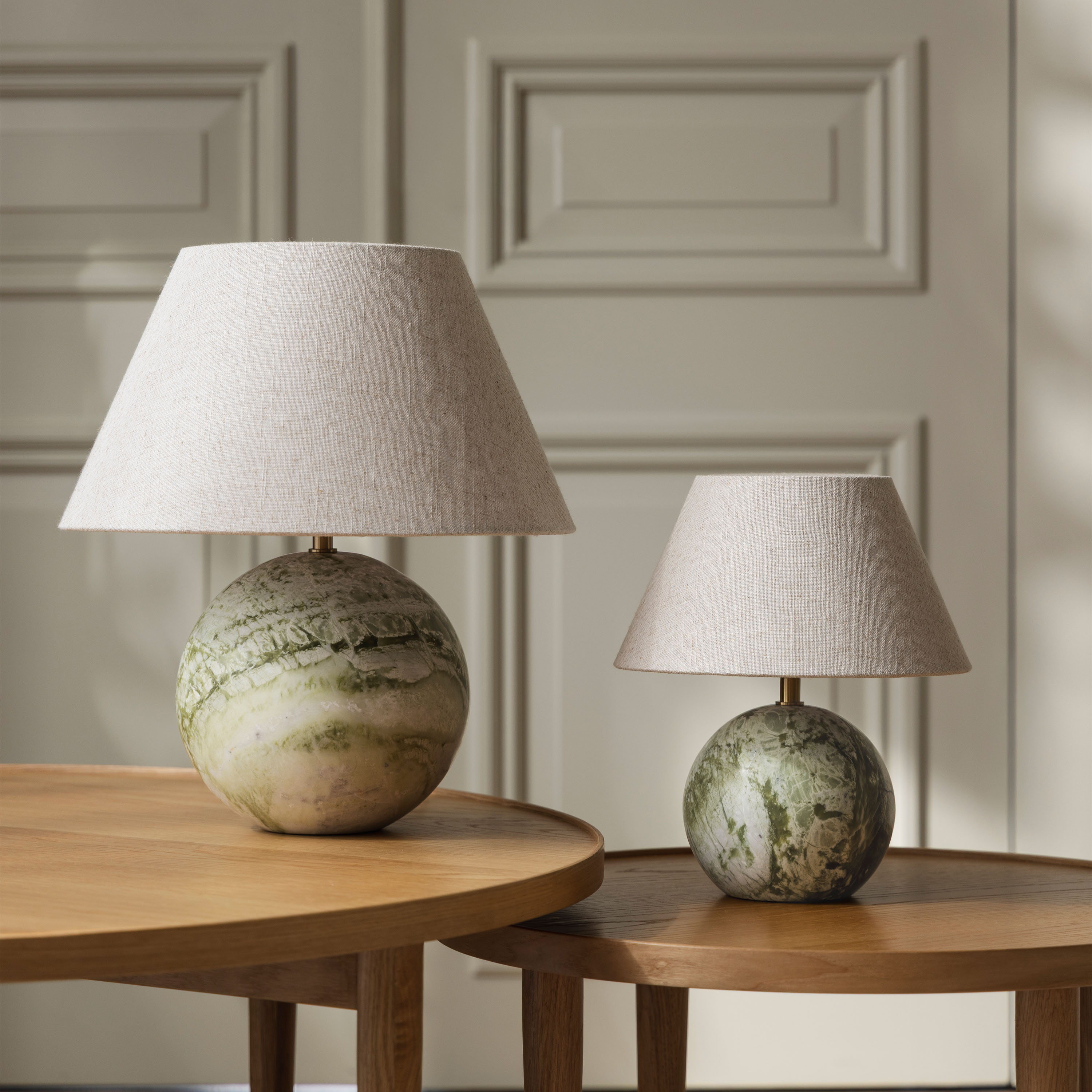 Globen Lighting Castello Bordslampa Ljusgrön marmor 35cm