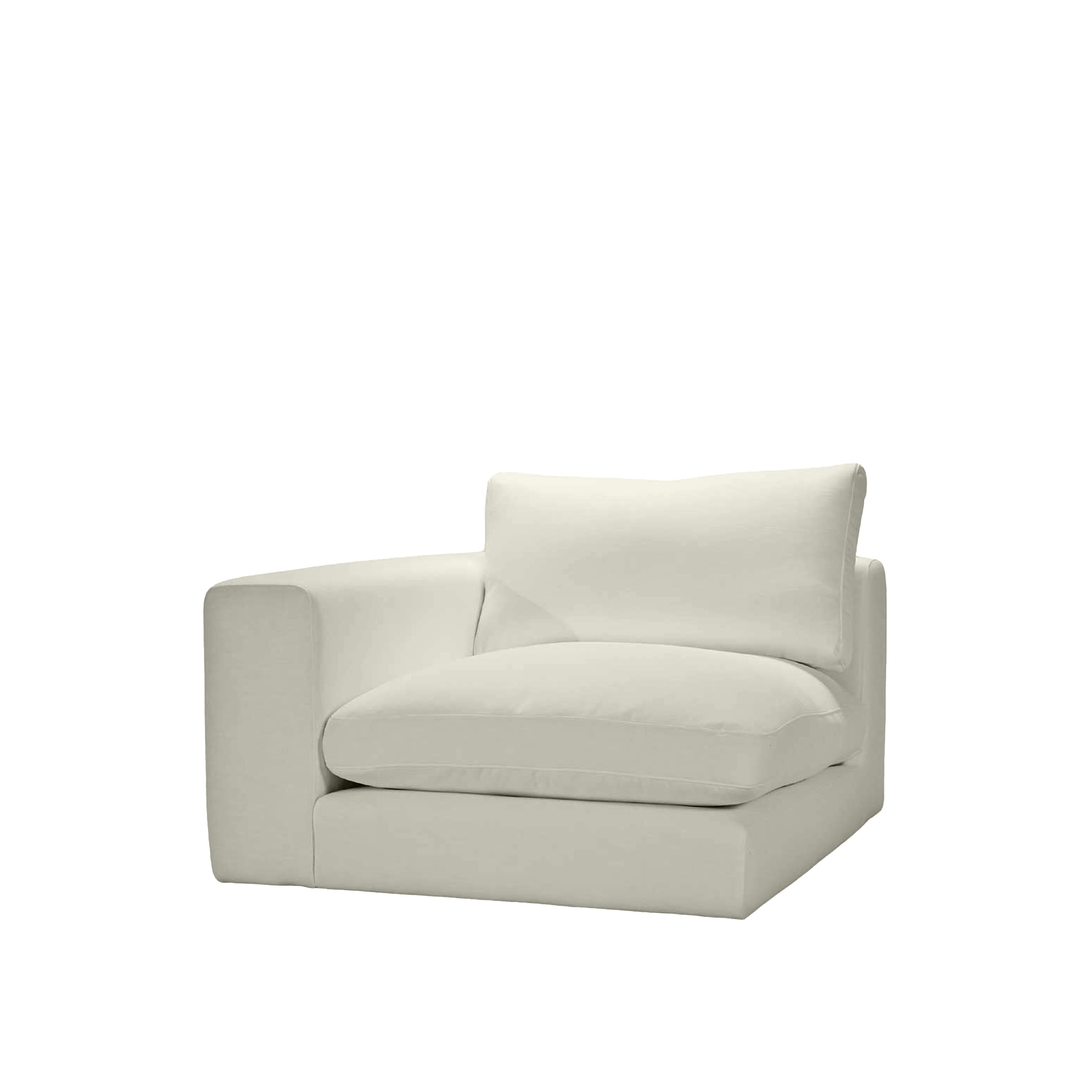 Capri 1-sits Soffmodul Vänster Armstöd Beige 107cm