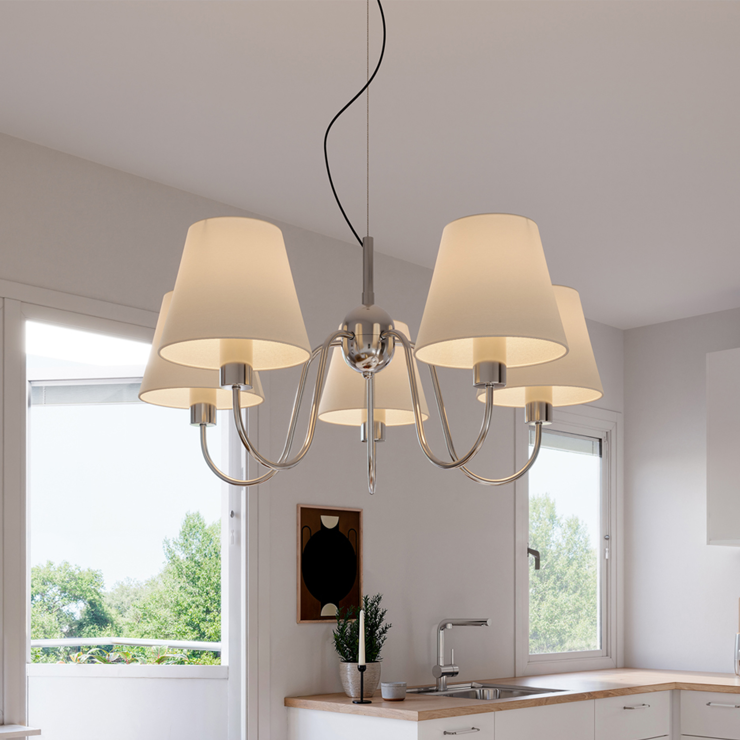 By Rydéns Lynx Taklampa Krom Ø76