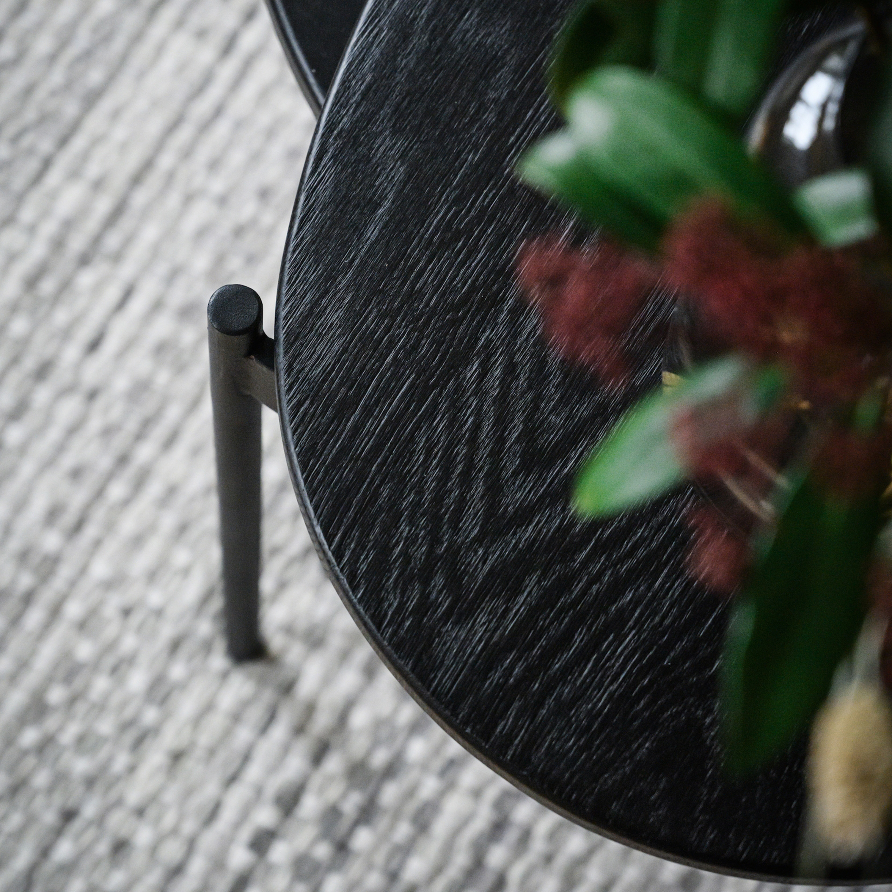 Rowico Home Skye Couchtisch Schwarz 80x40