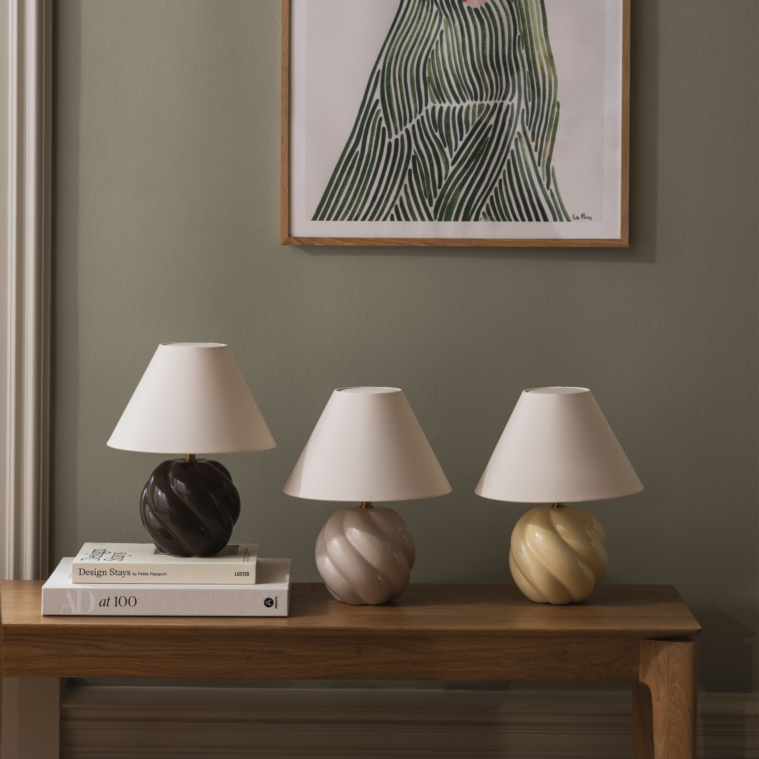 Globen Lighting Dahlia Bordlampe Butter Yellow 24cm