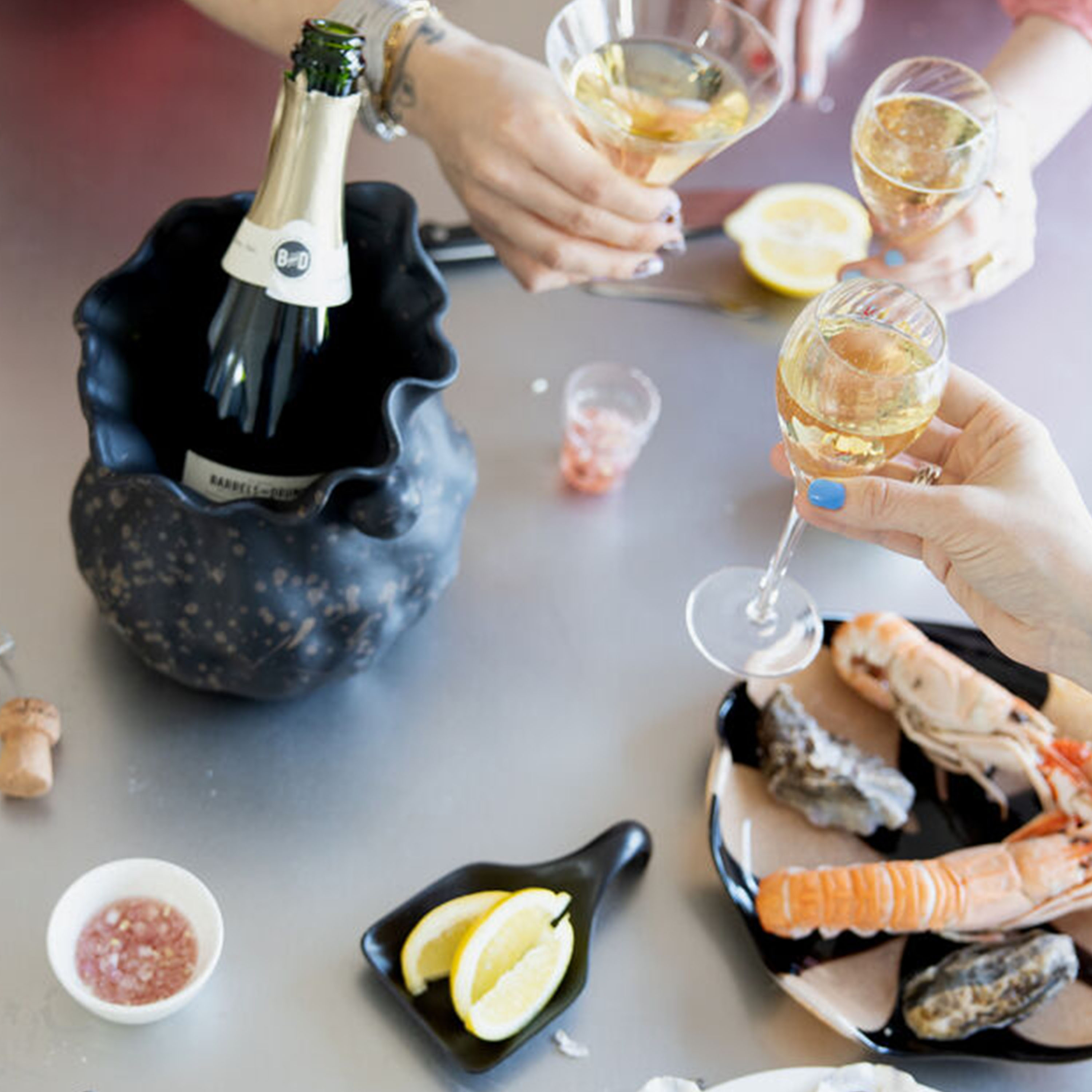 Byon Oyster Servierplatte Weiß Ø27