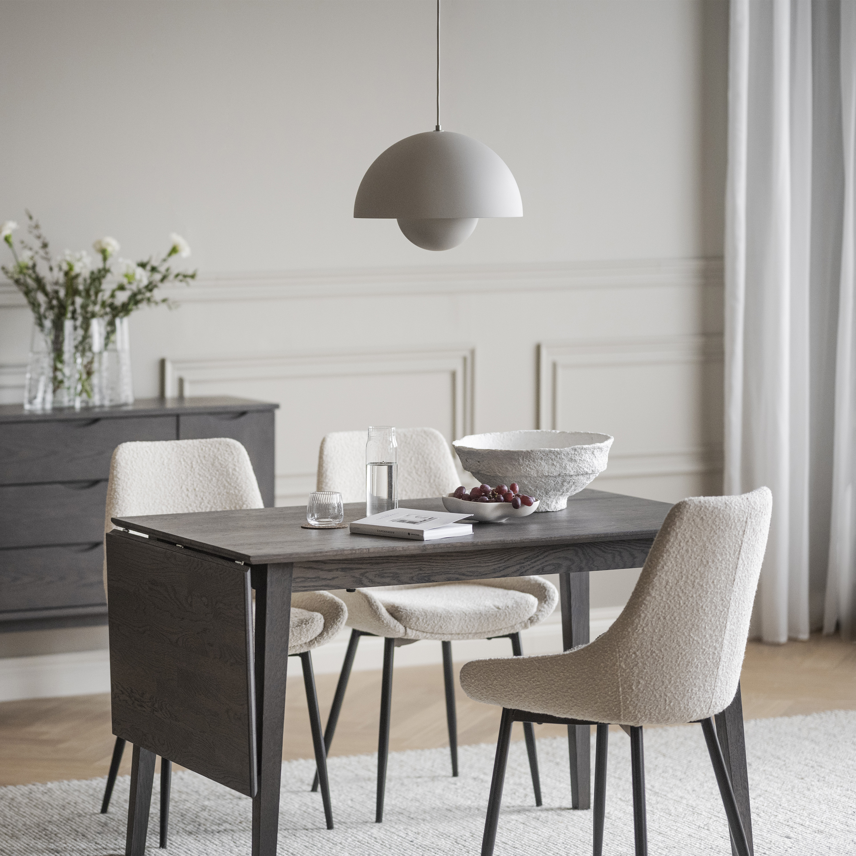 Rowico Home Filippa Klaffbord Mörkbrun Ek 120cm