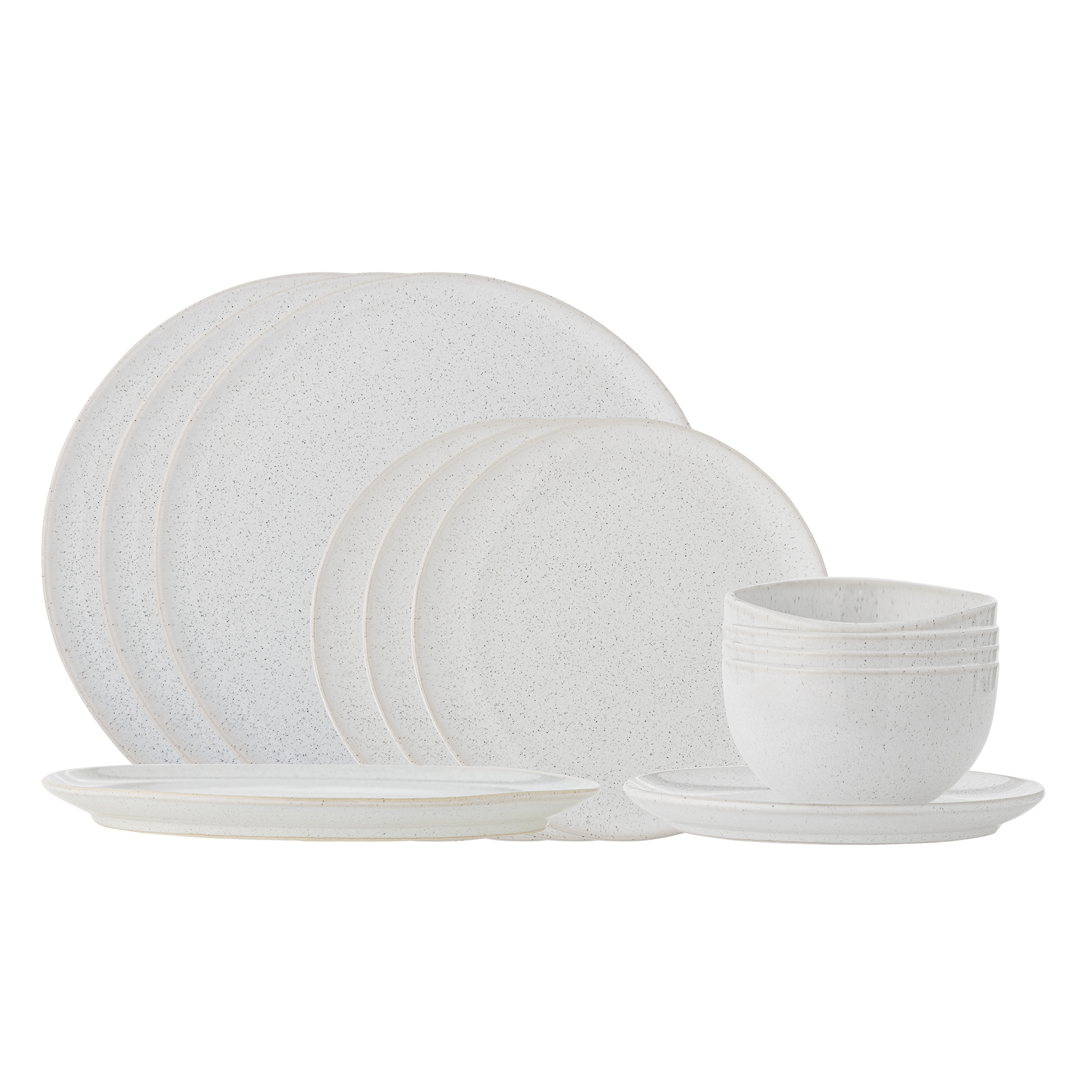 Bloomingville - Addison 12-del Servis Set White - Vit