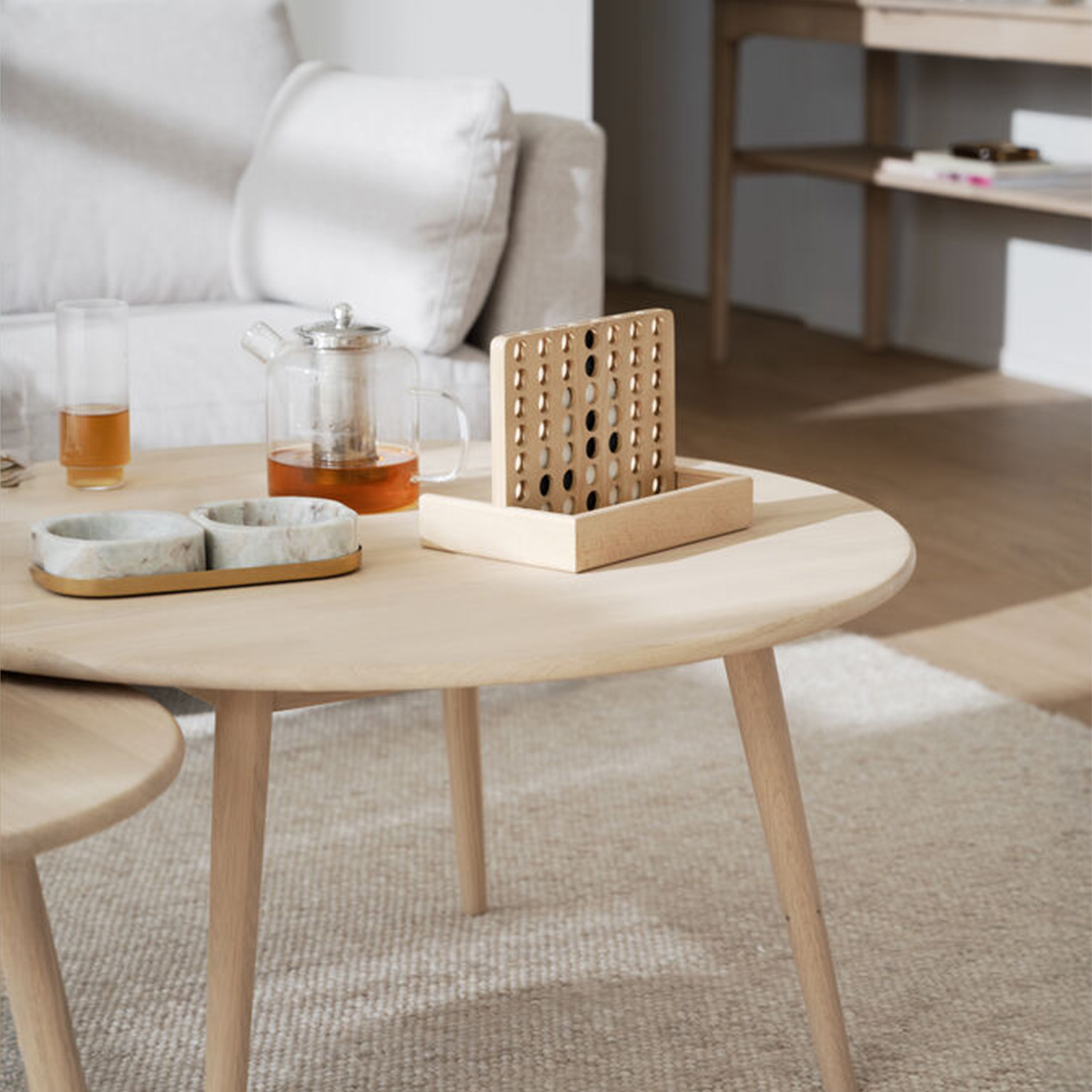 Rowico Home Tompkins Soffbord Vitpigmenterad Ø90