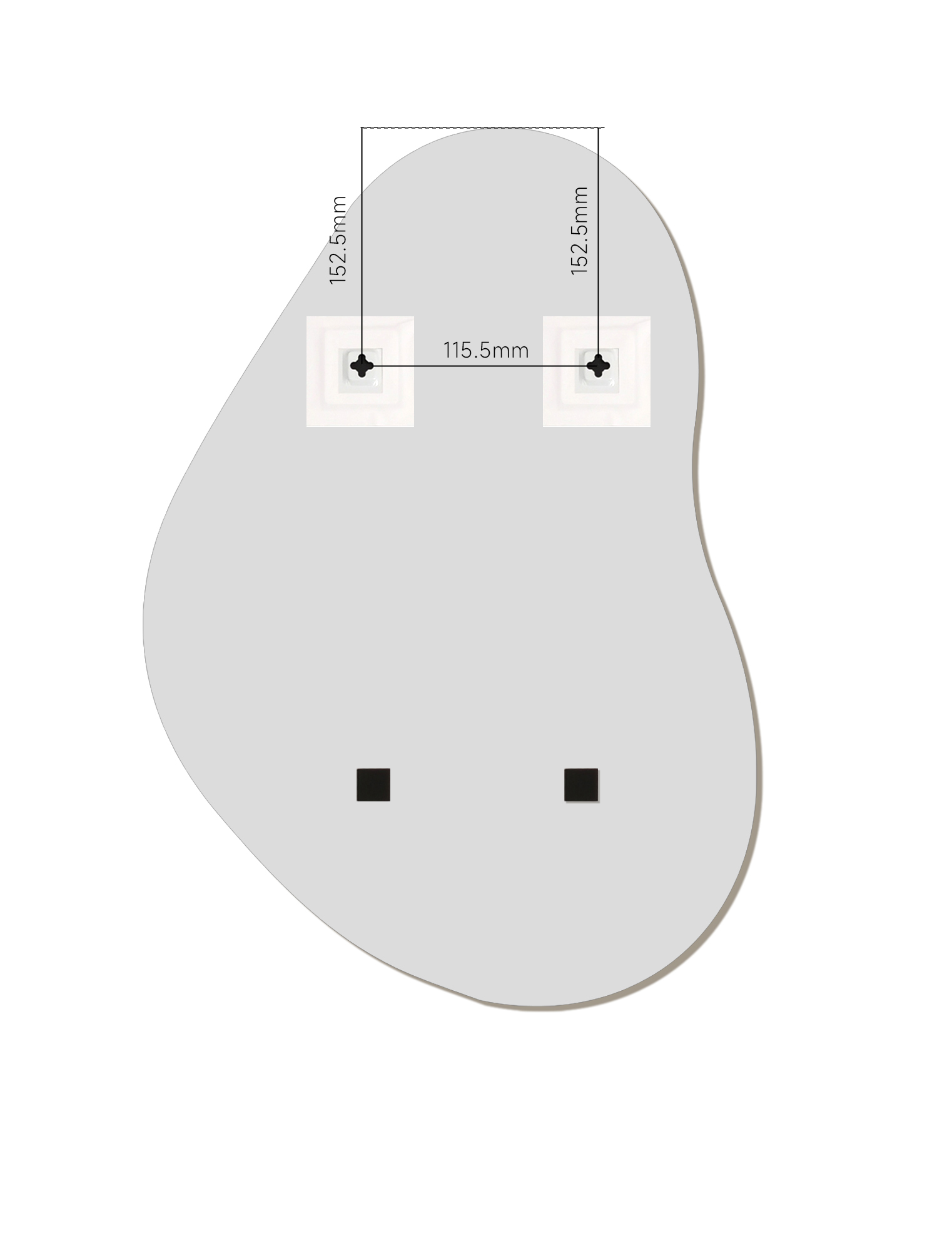 Sleepo Collection Santorini Cloud Mirror 55x40