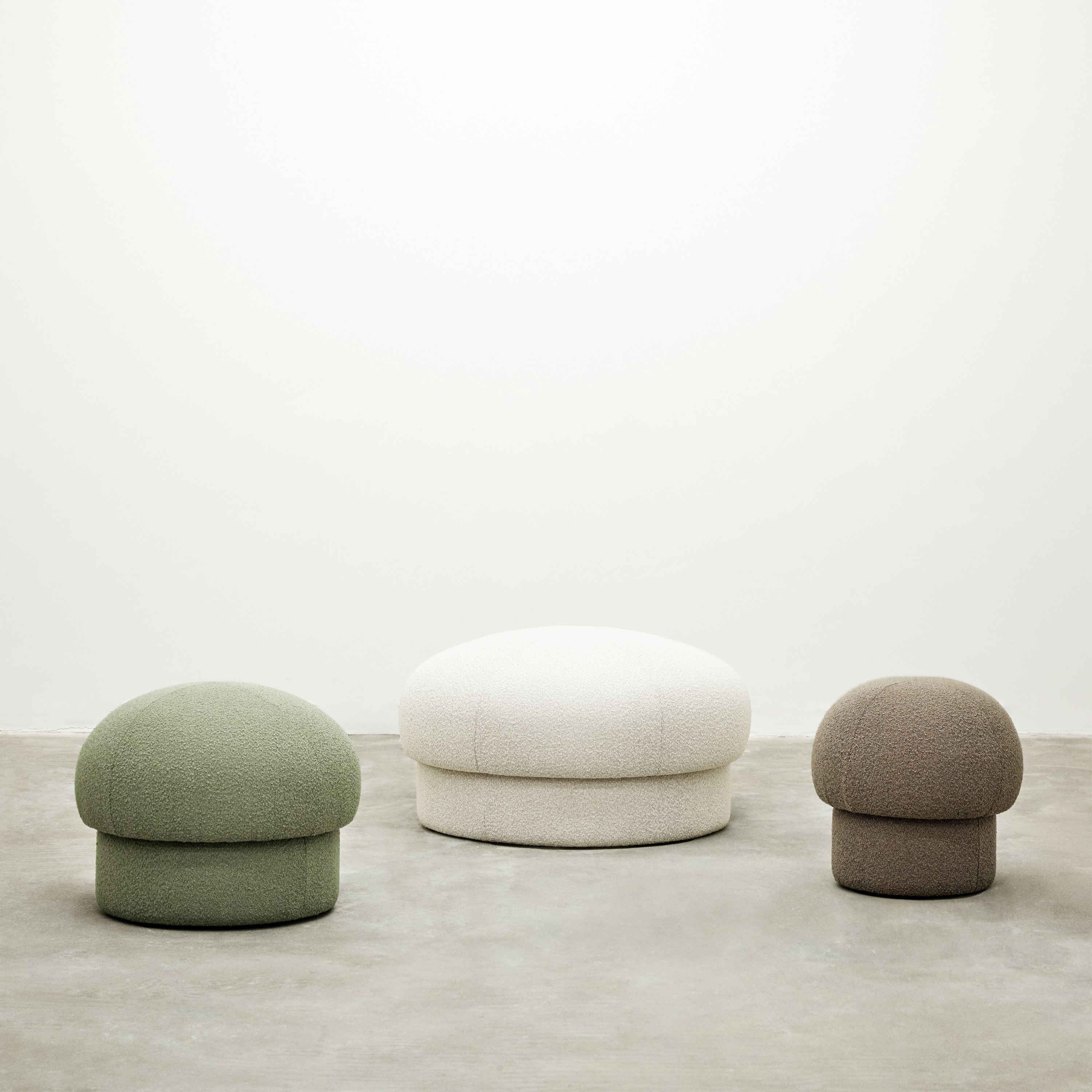 Design House Stockholm Uno Sittpuff Brown Ø50